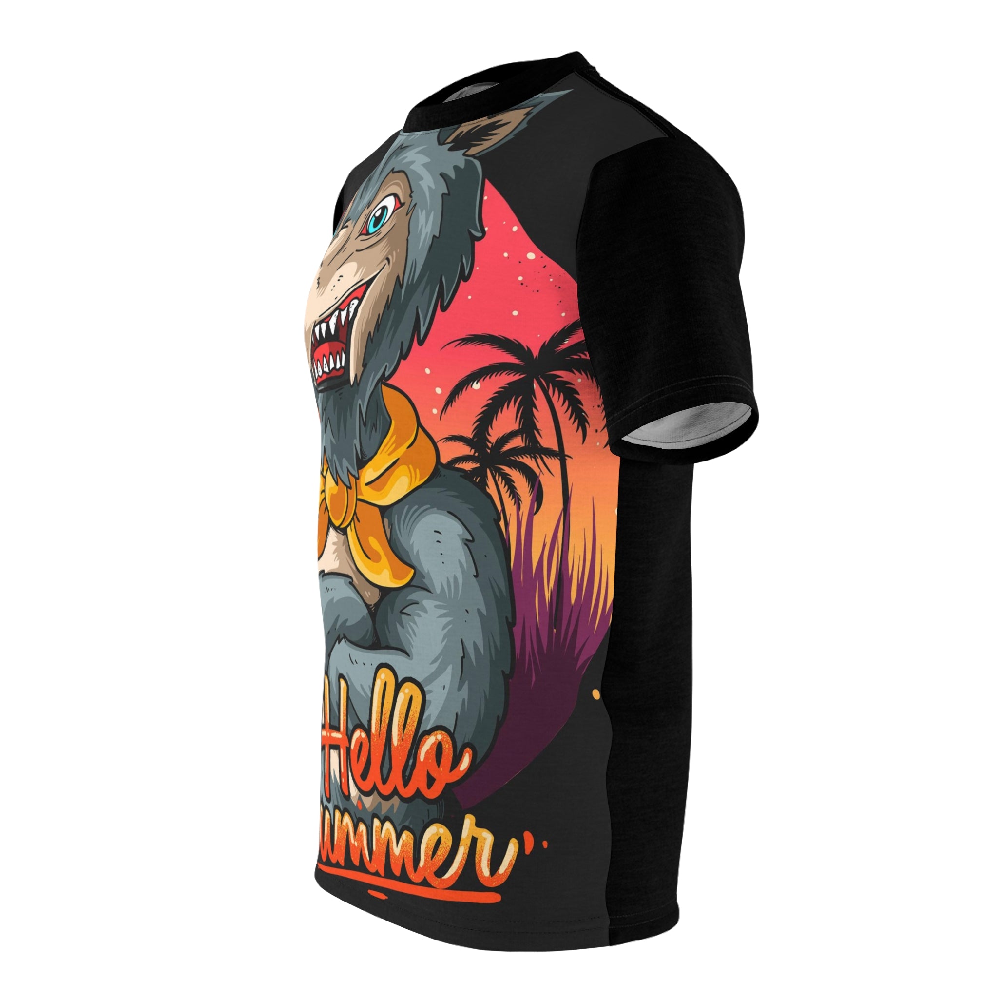 Hello .Unisex Cut & Sew Tee (AOP)