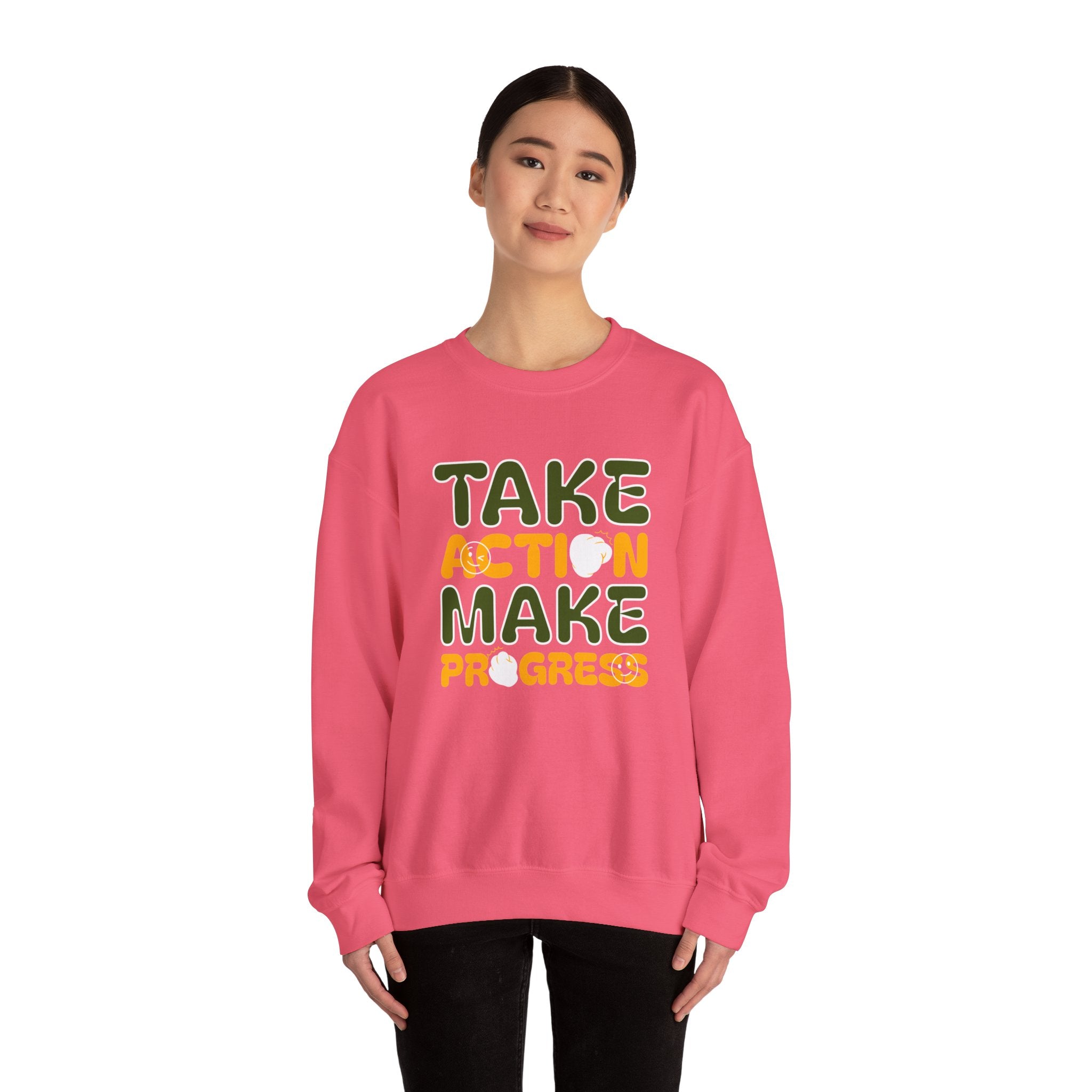 Take Action Make Progress - Sonhco Motivation Sweatshirt