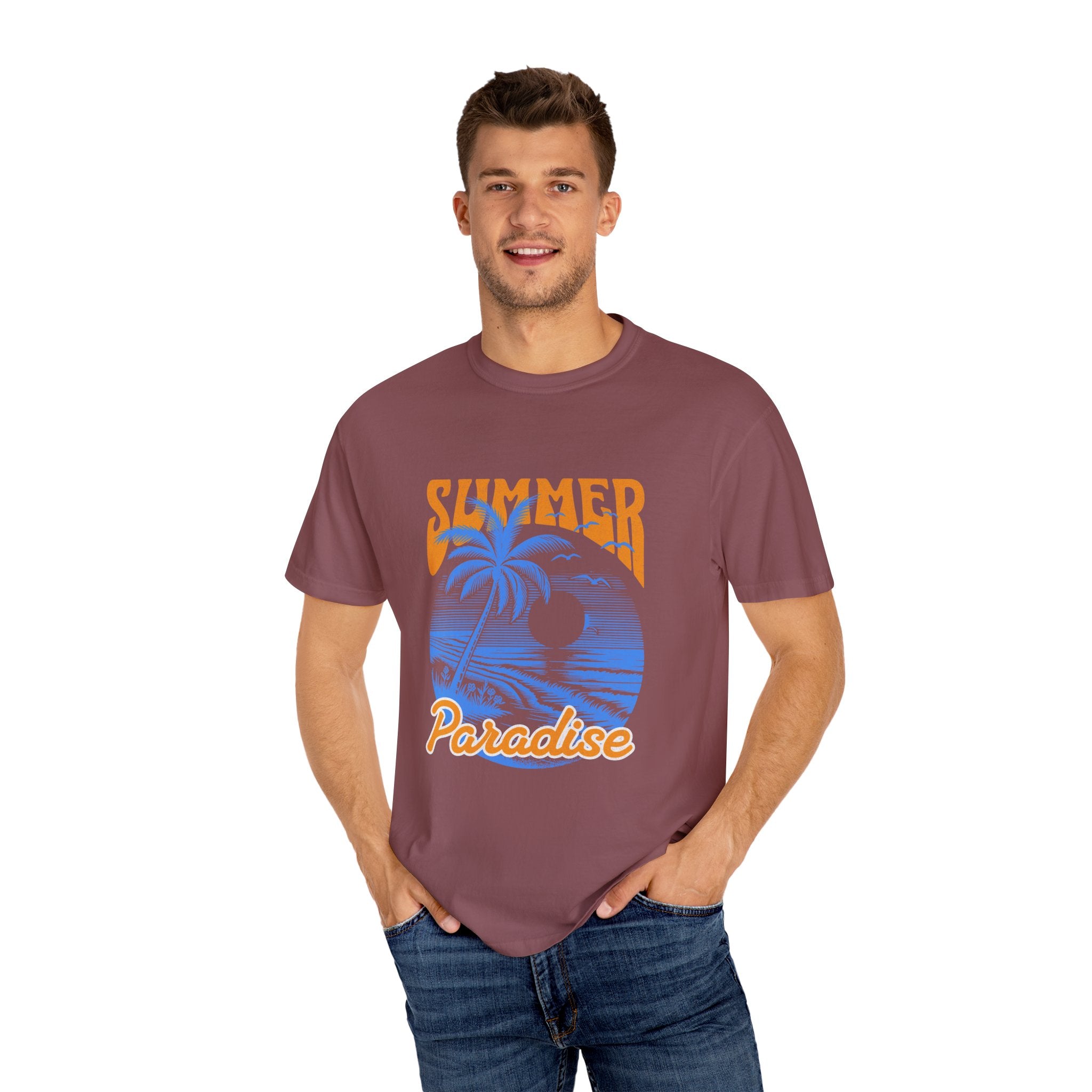 Summer Paradise Unisex Garment-Dyed T-Shirt
