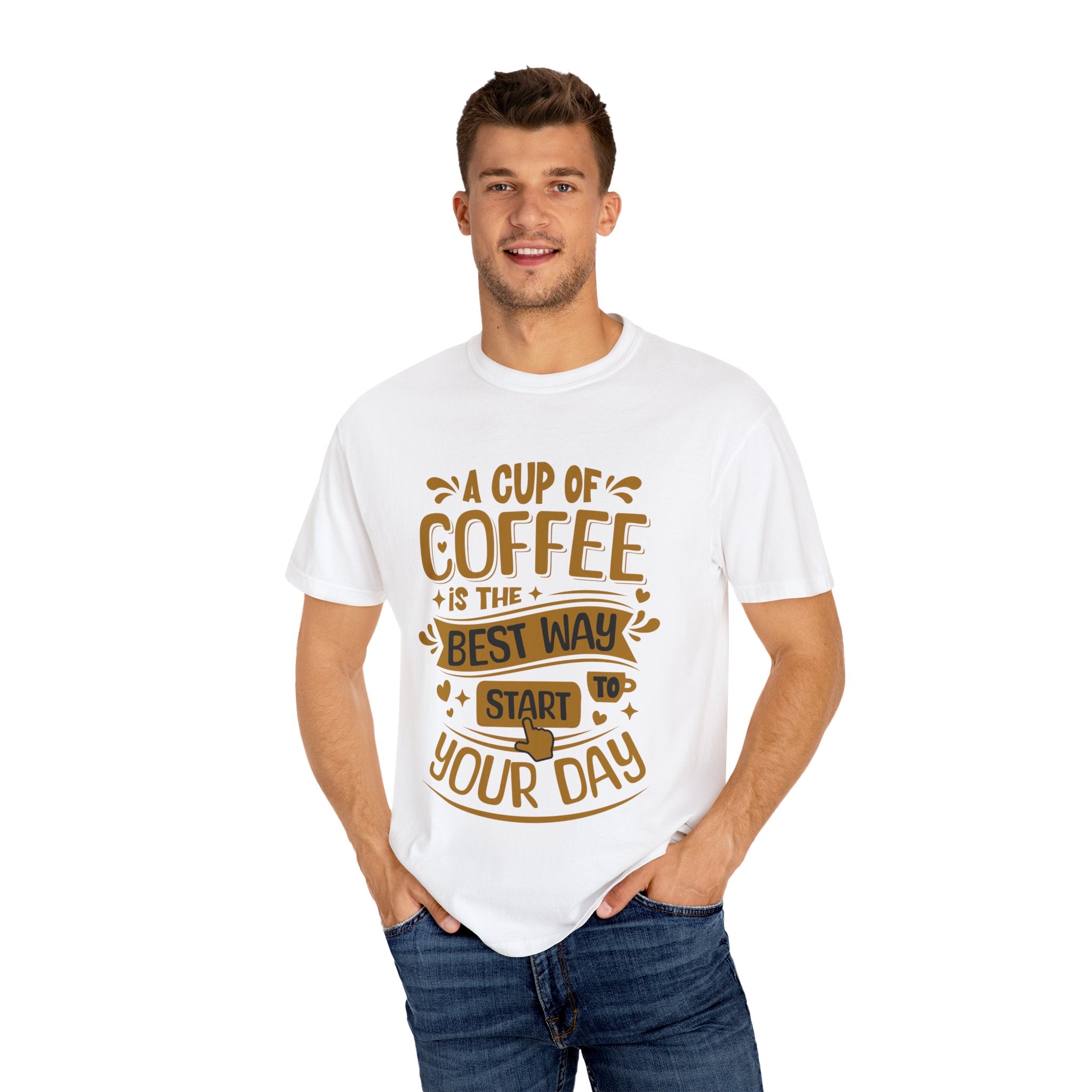 Coffee Lover's Unisex Sonhco T-shirt - A Cup Of Coffee Is The Best Way to Start Your Day