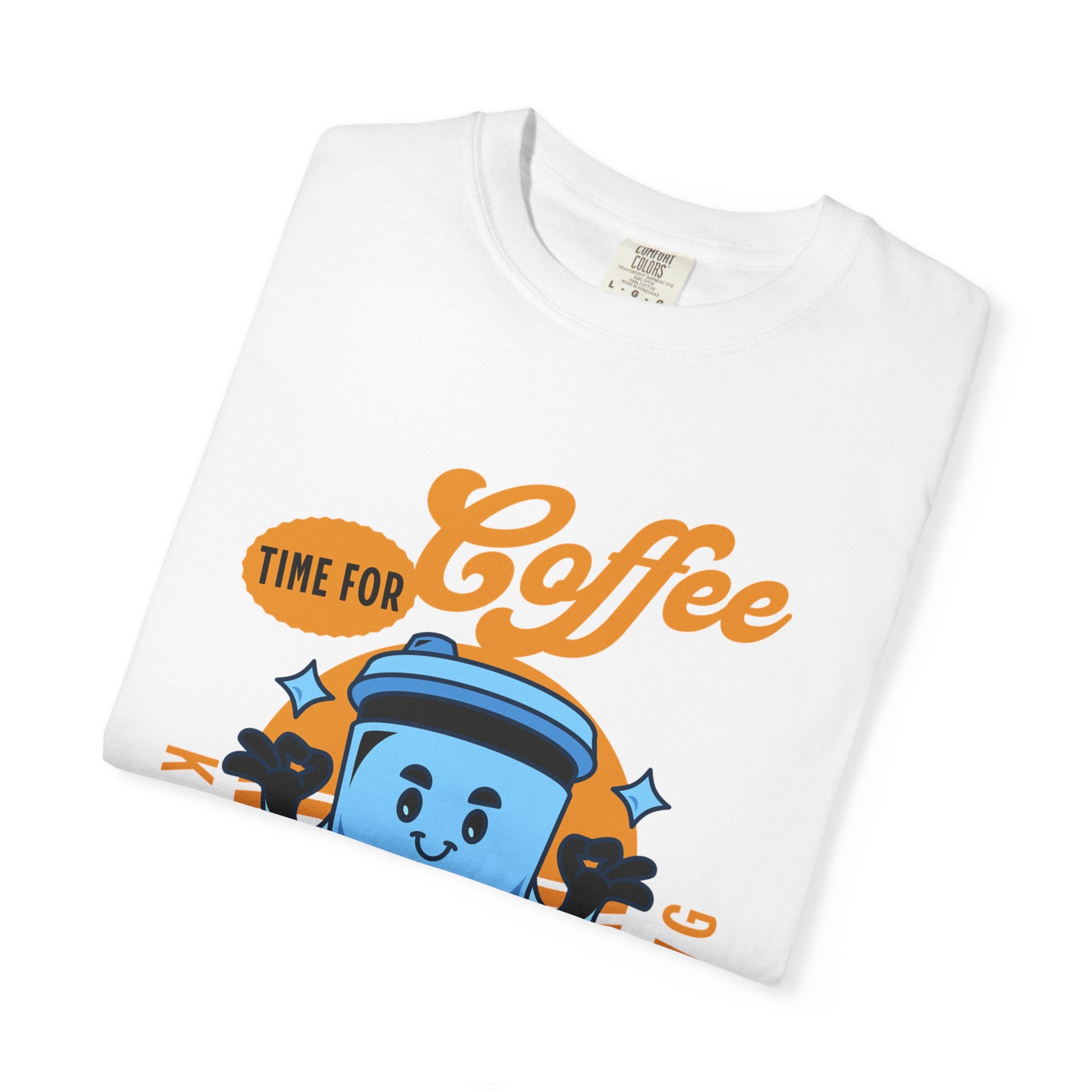 Coffee Lover's Unisex Sonhco T-shirt - Time For Coffee Keep Chilling and Relaxing