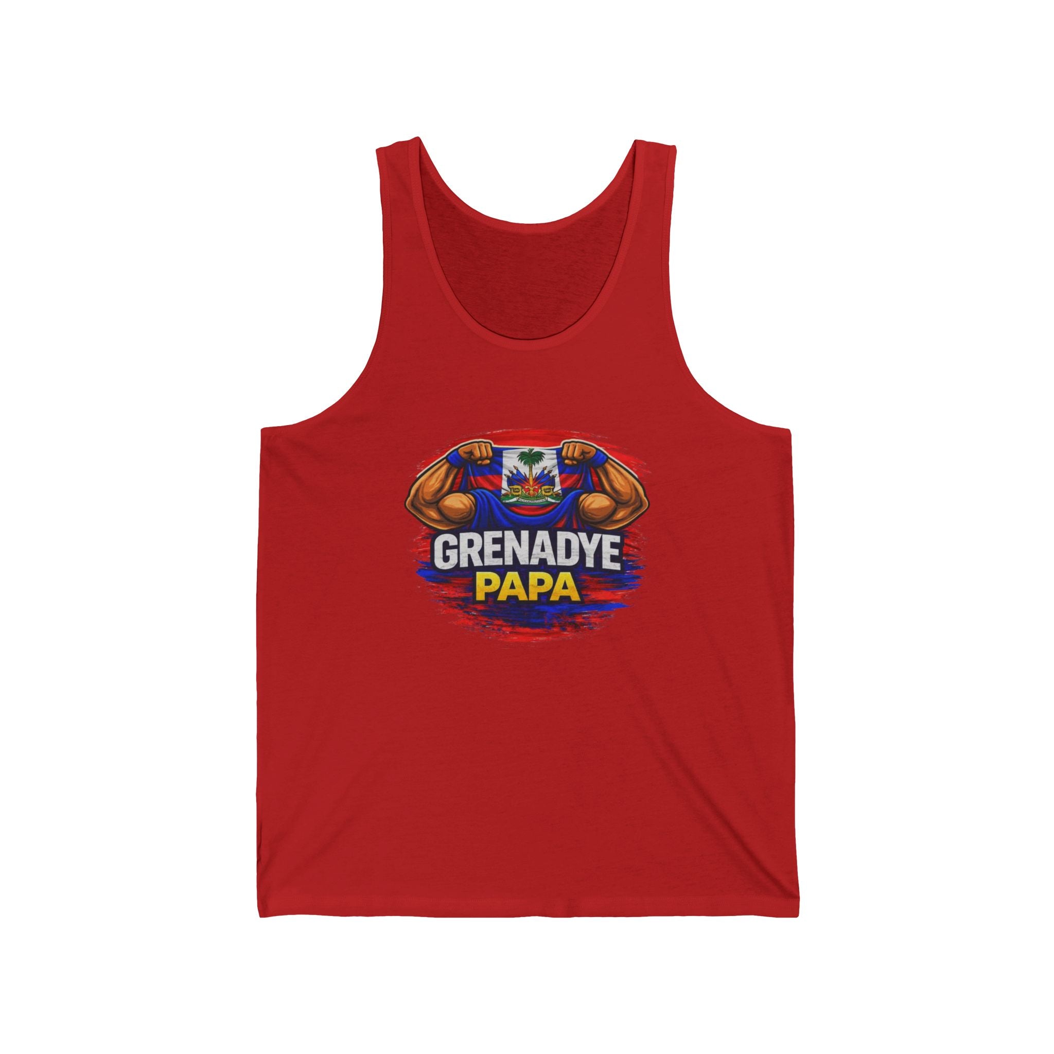 Grenady Papa - Nou Nan Mondyal Unisex Jersey Tank - Workout Shirt