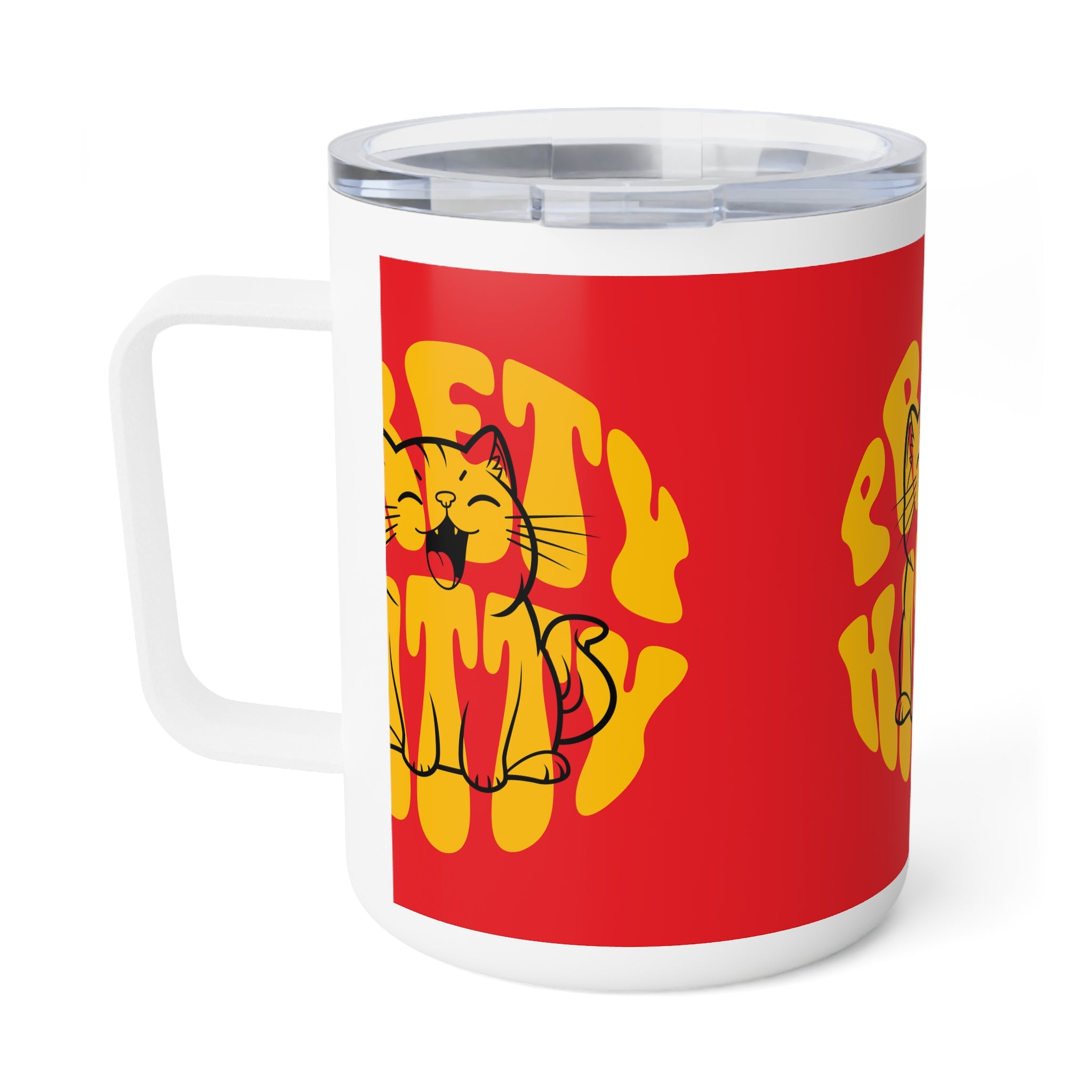 Red Coffee Mug - Drinkware for Coffee Lovers, 10oz Insulated Design