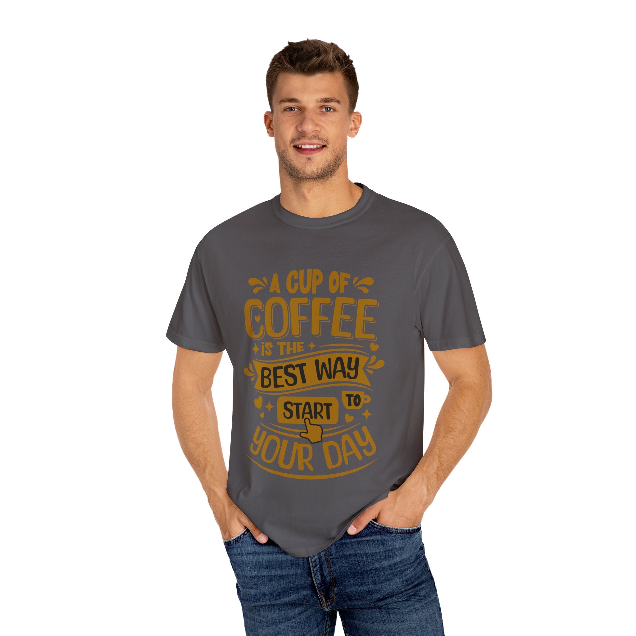Coffee Lover's Unisex Sonhco T-shirt - A Cup Of Coffee Is The Best Way to Start Your Day