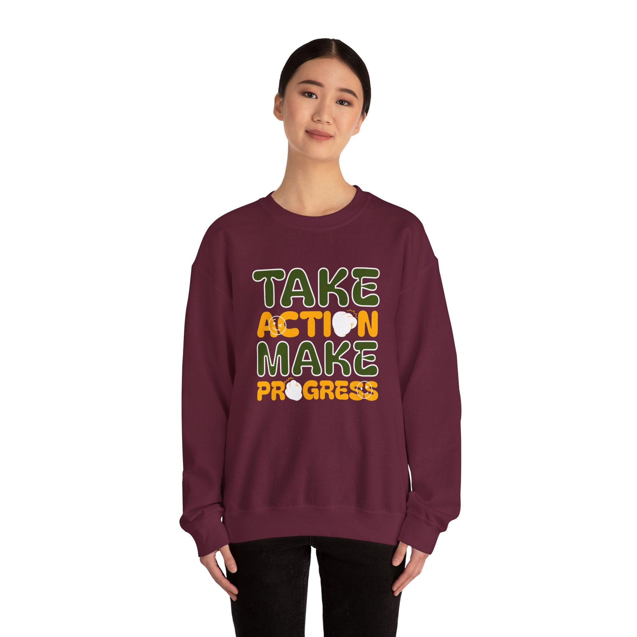 Take Action Make Progress - Sonhco Motivation Sweatshirt