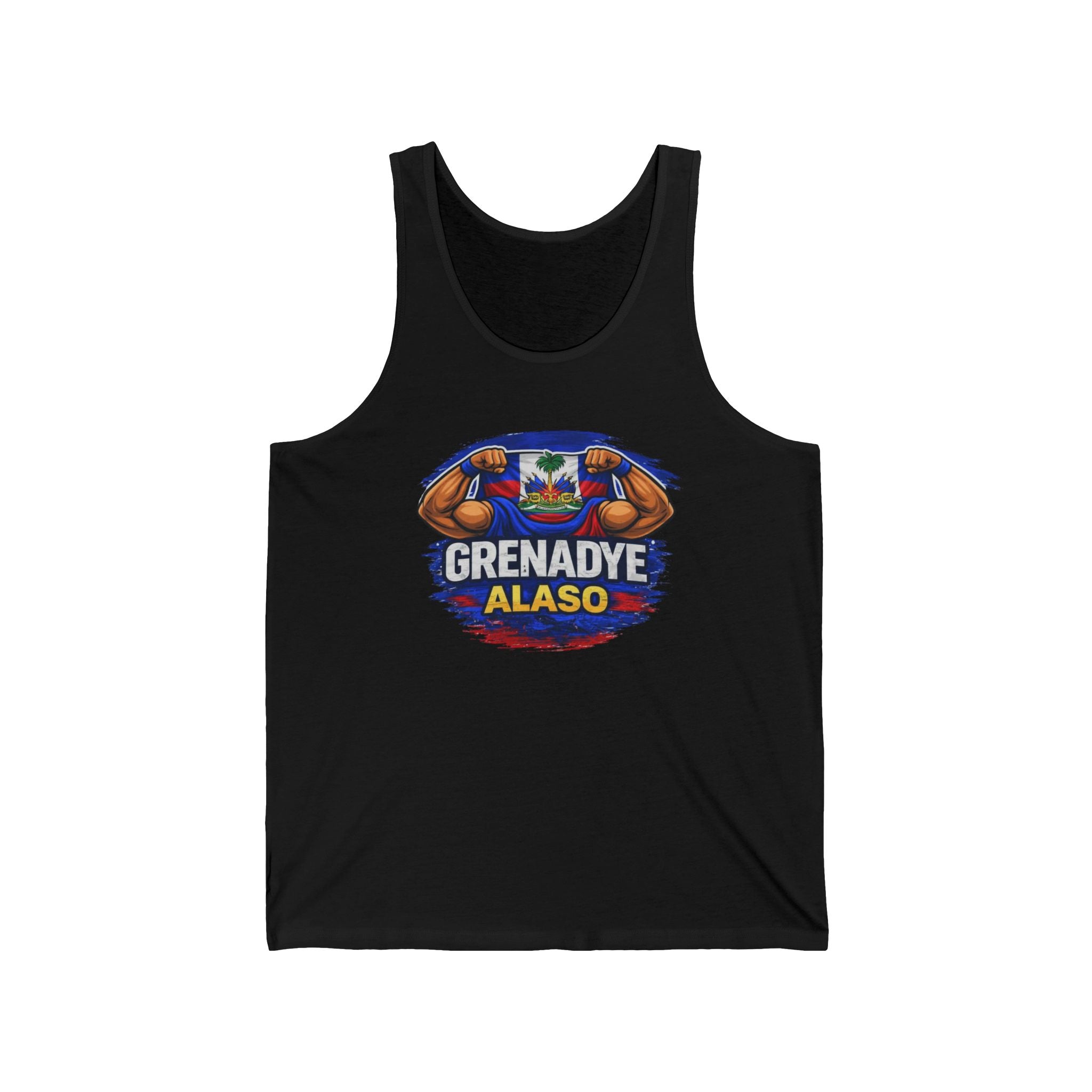 Grenady Alaso Nou Nan Mondyal Unisex Jersey Tank - Workout Shirt