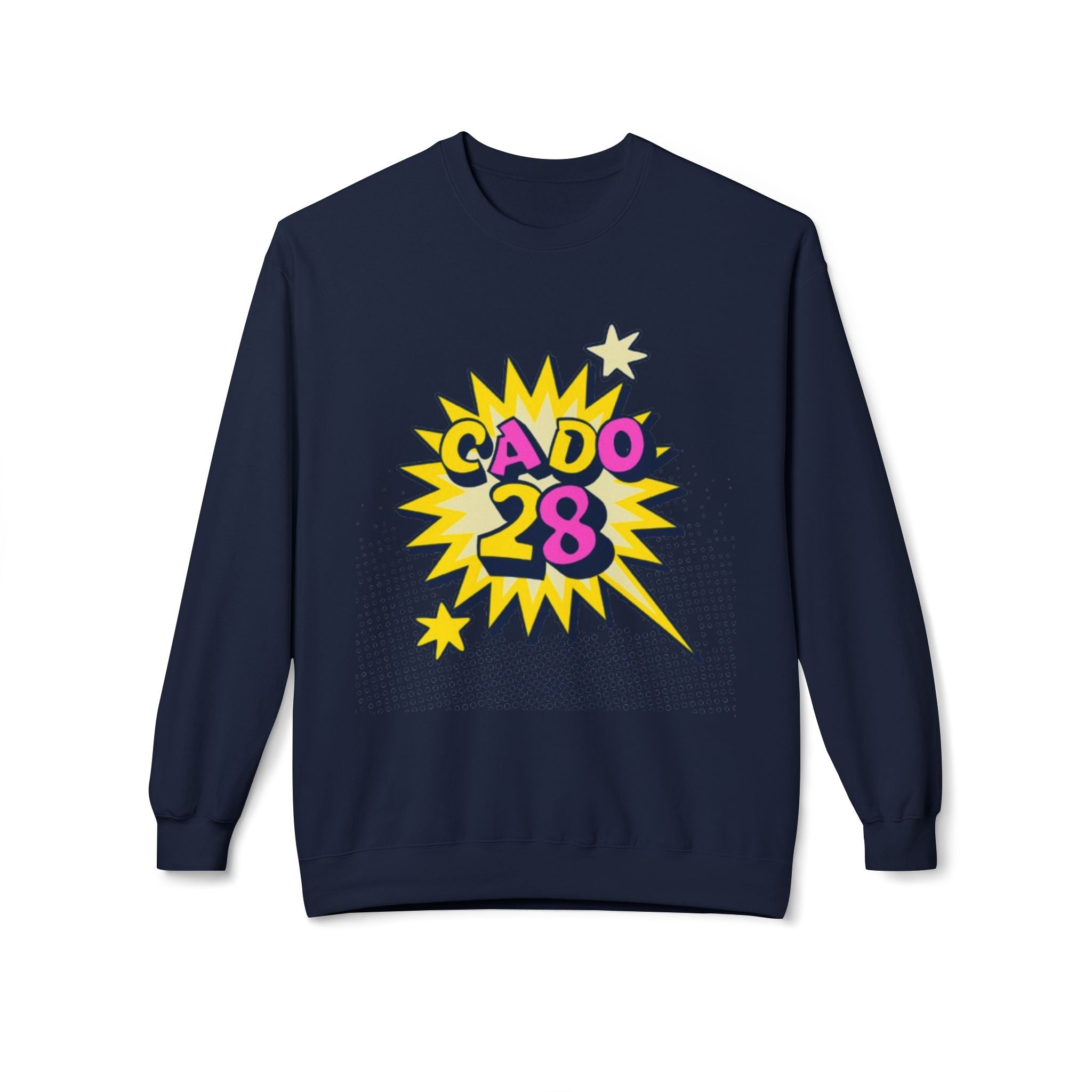 Cado 28 Sweatshirt, Funny Apparel for Teens, Casual Streetwear, Gift for Birthdays, Unisex Crewneck, Trendy Outfit