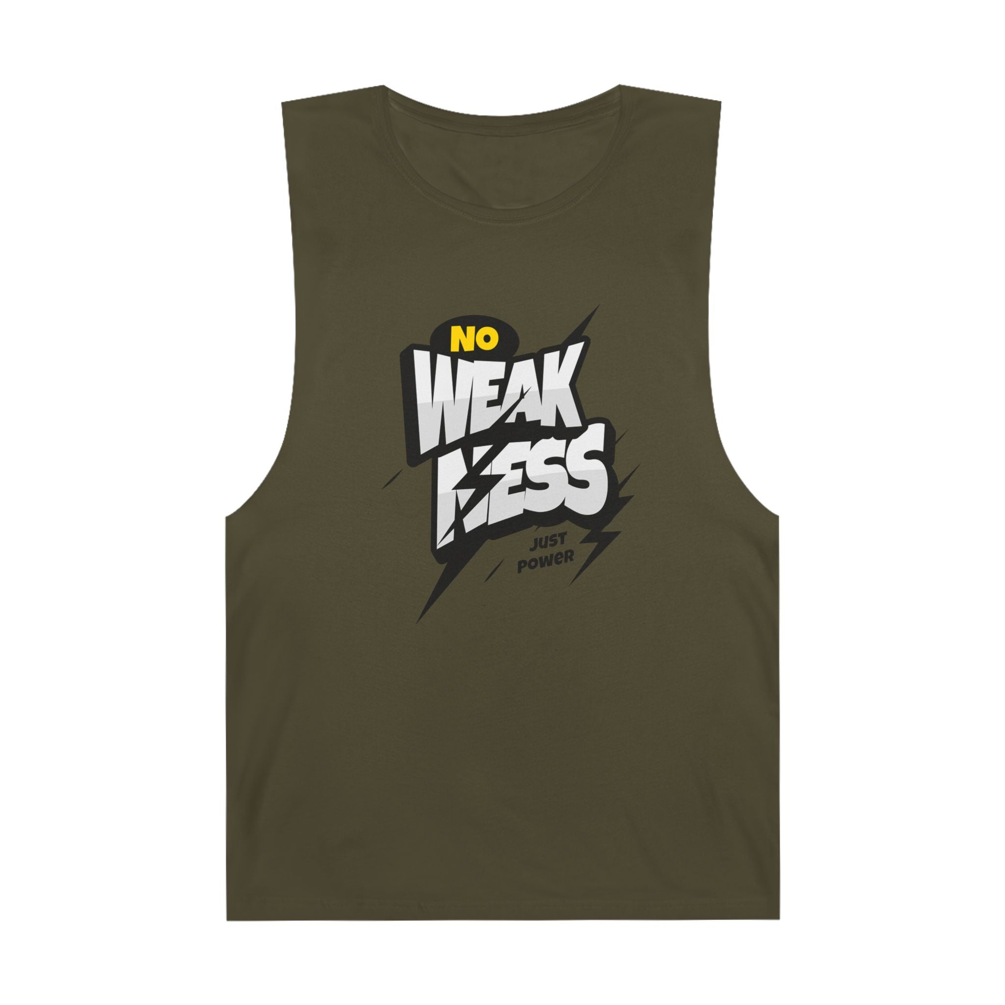 Motivational Unisex Tank Top - 'No Weakness Just Power'