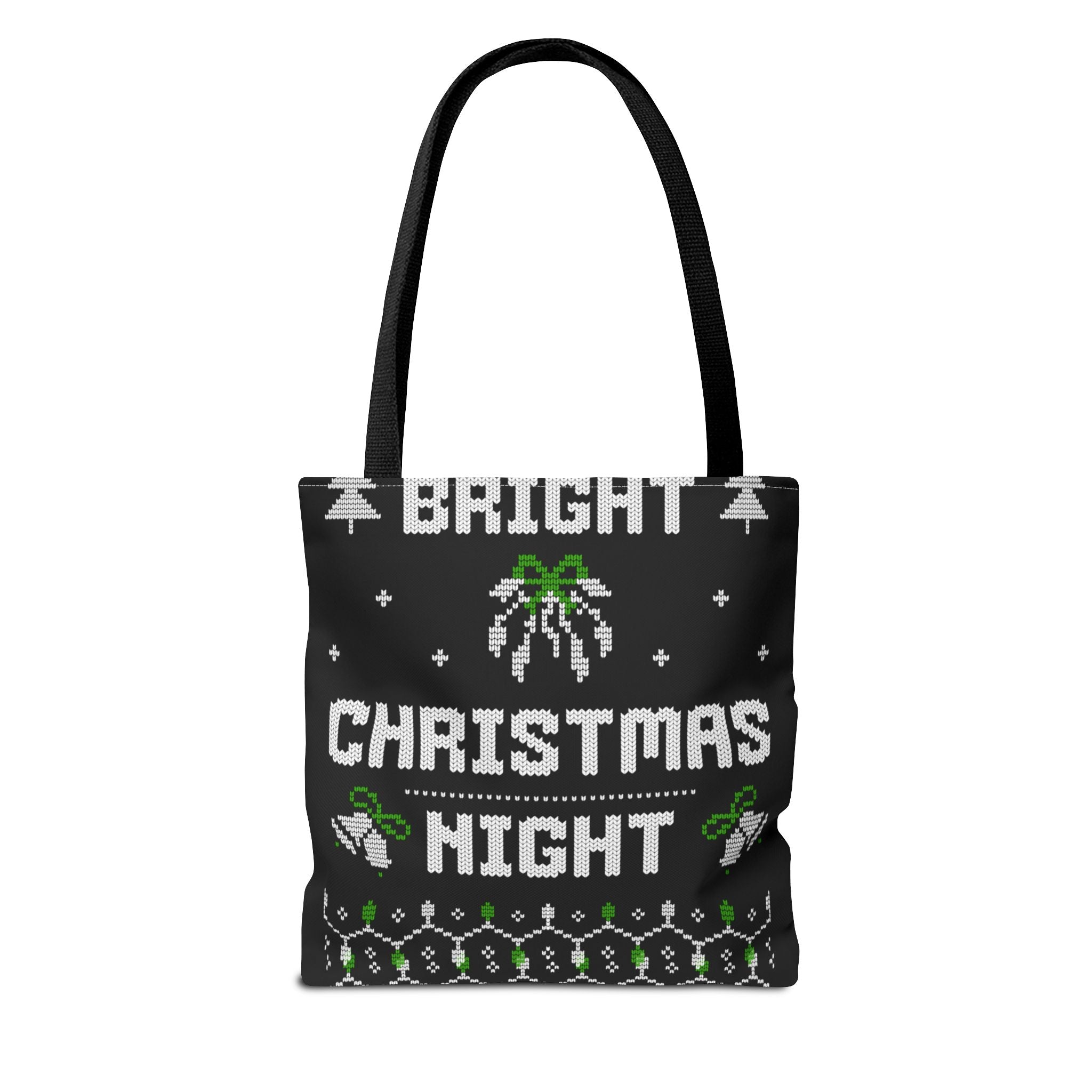 Christmas Tote Bag, Holiday Shopping Bag, Festive Gift Bag, Twinkle Bright Designs, Eco-Friendly Christmas Decor