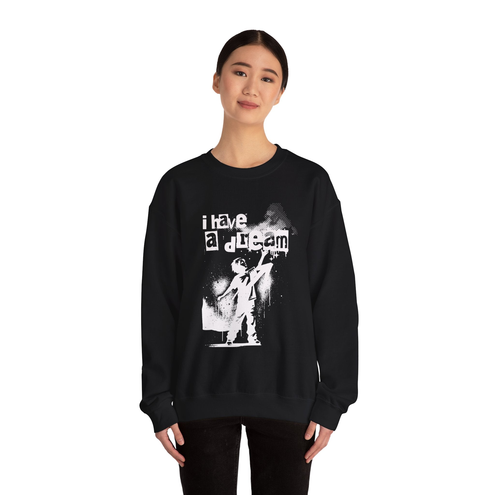 I Have A Dream - Black Sonhco Print Sweatshirt