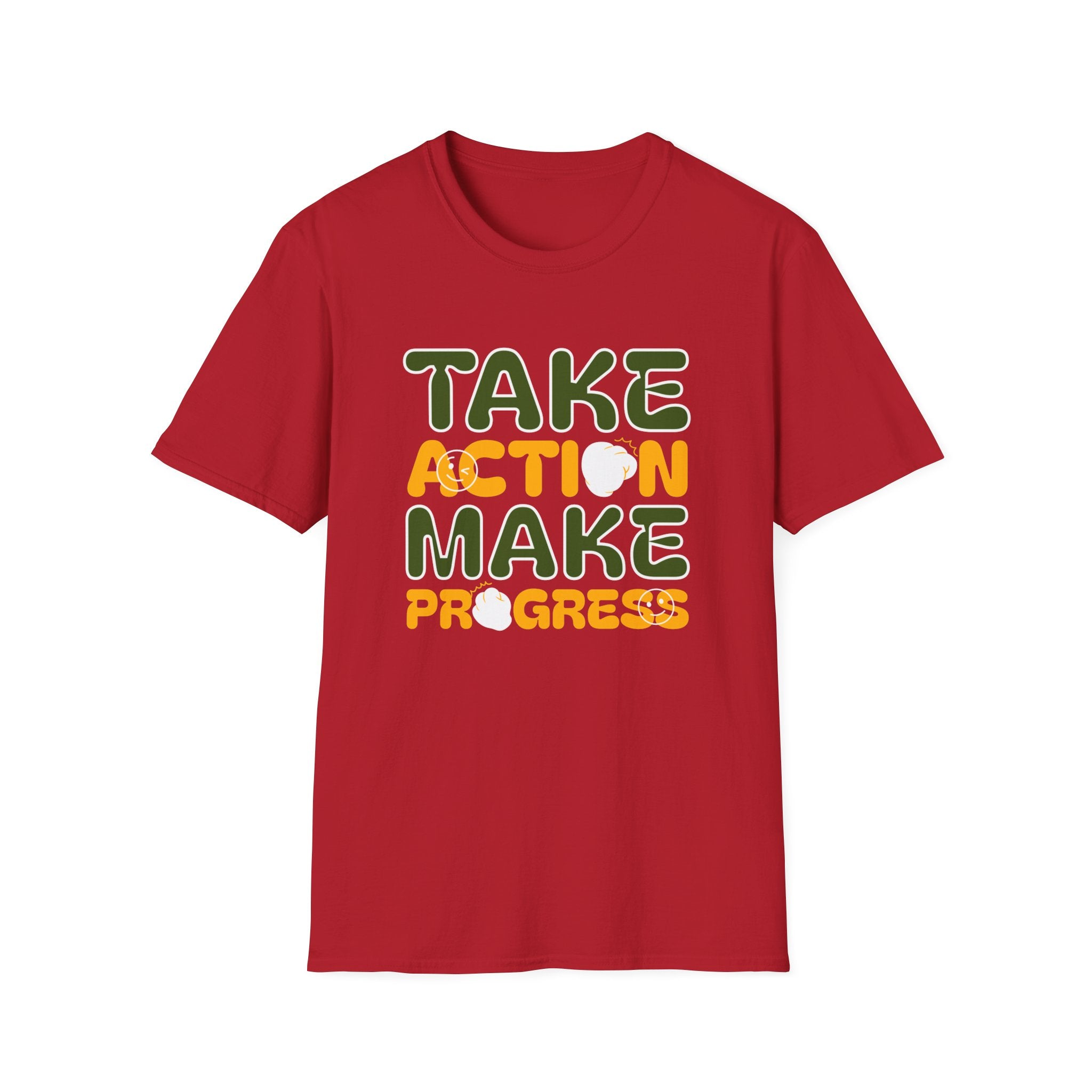 Take Action Make Progress- Sonhco Motivation T-Shirt