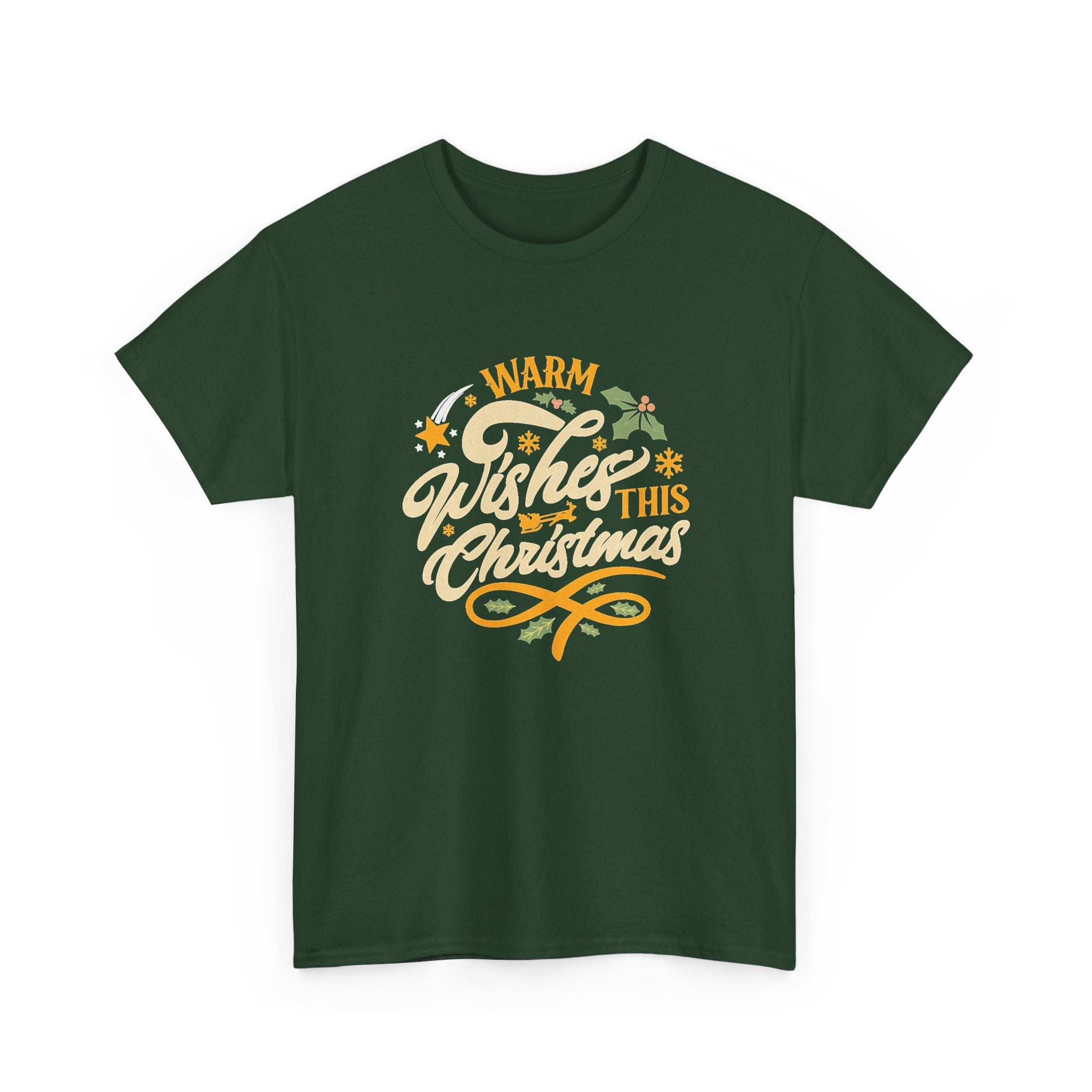 Warm Wishes This Christmas T-Shirt — Retro Holiday Graphic Tee