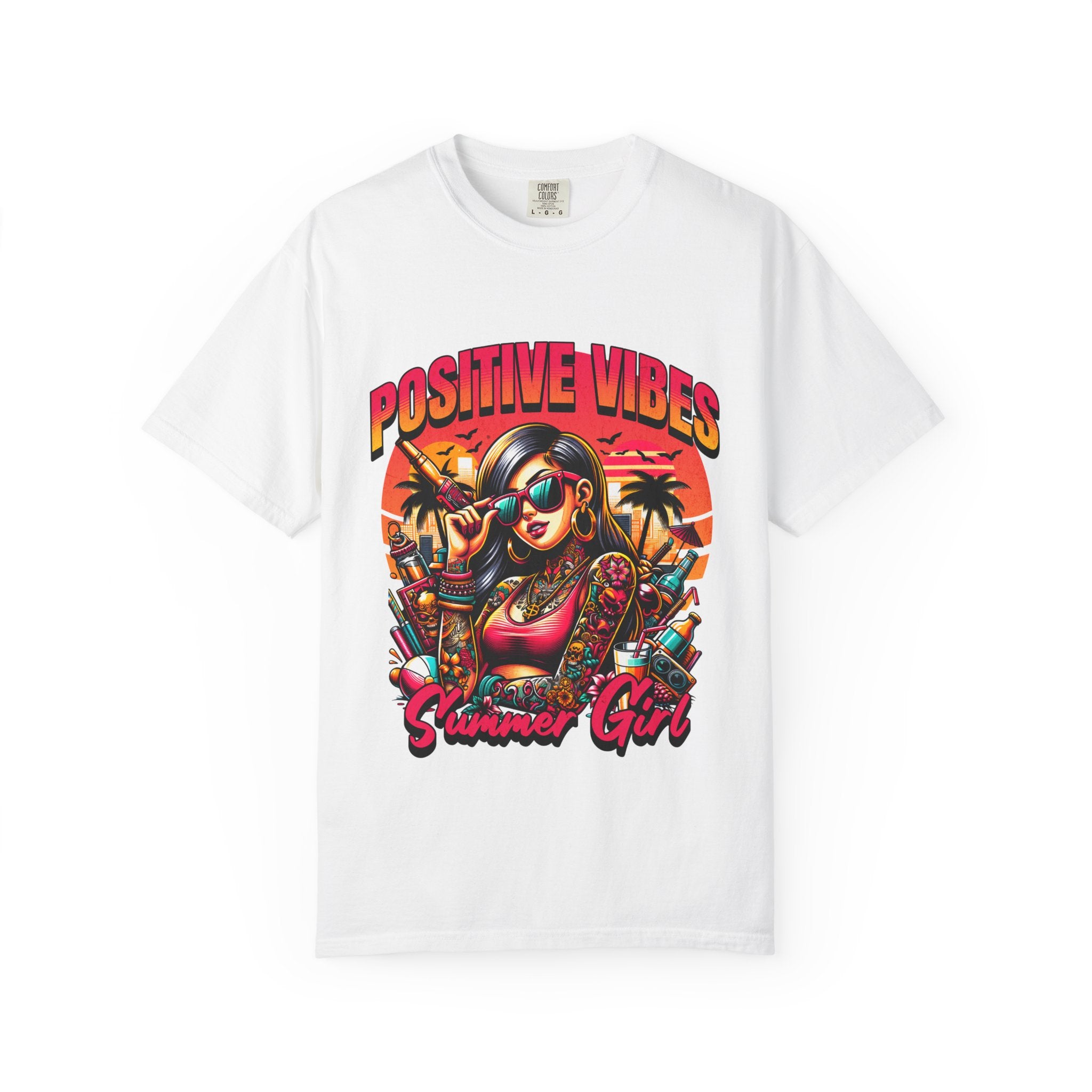 Summer Girl Vibes Unisex Garment-Dyed T-Shirt