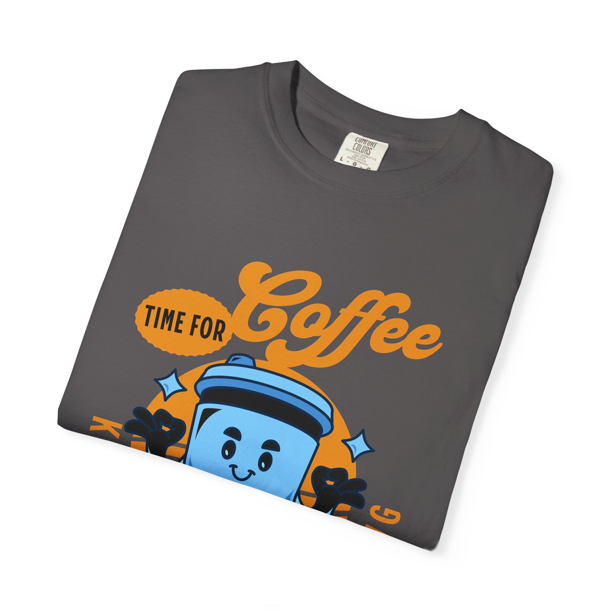 Coffee Lover's Unisex Sonhco T-shirt - Time For Coffee Keep Chilling and Relaxing