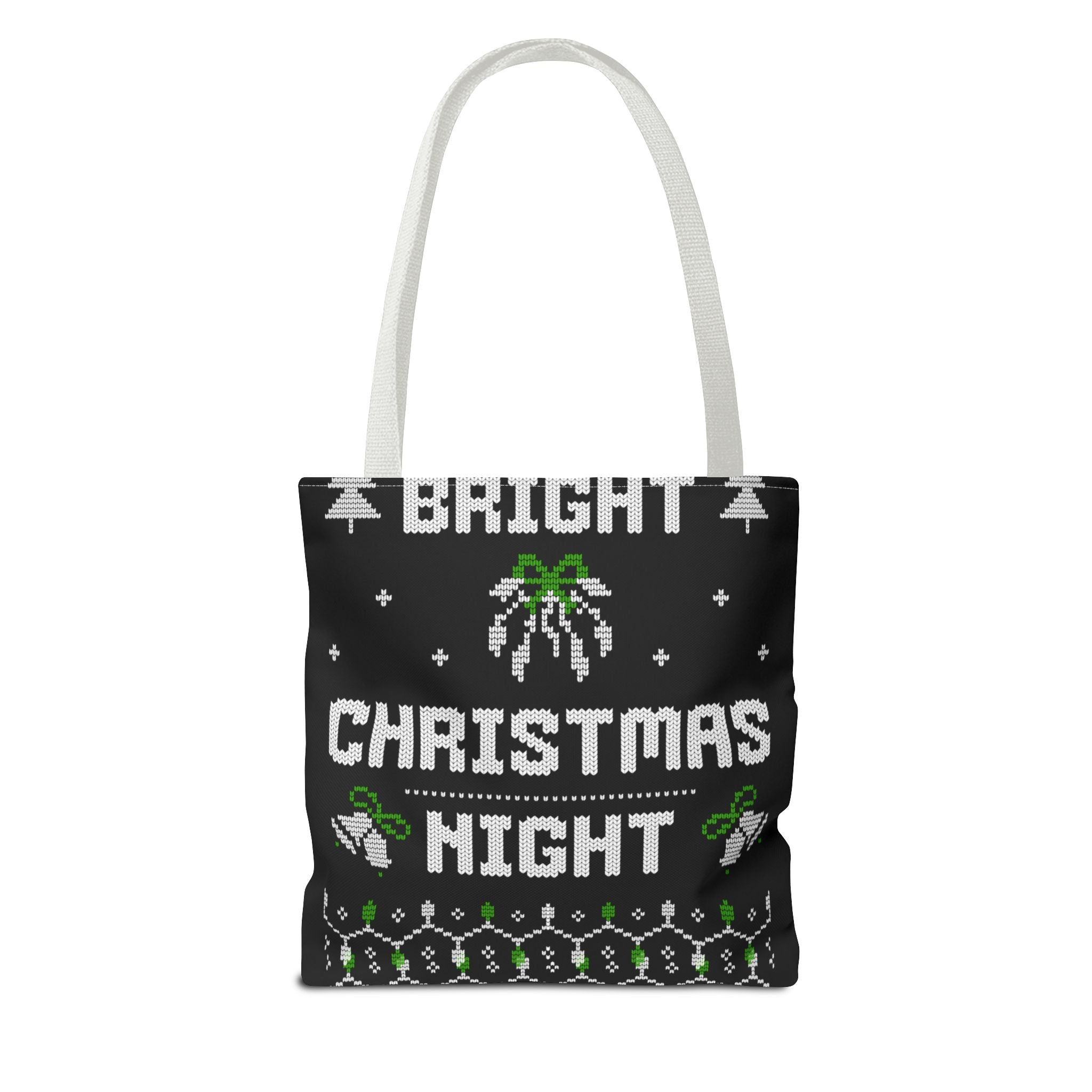 Christmas Tote Bag, Holiday Shopping Bag, Festive Gift Bag, Twinkle Bright Designs, Eco-Friendly Christmas Decor