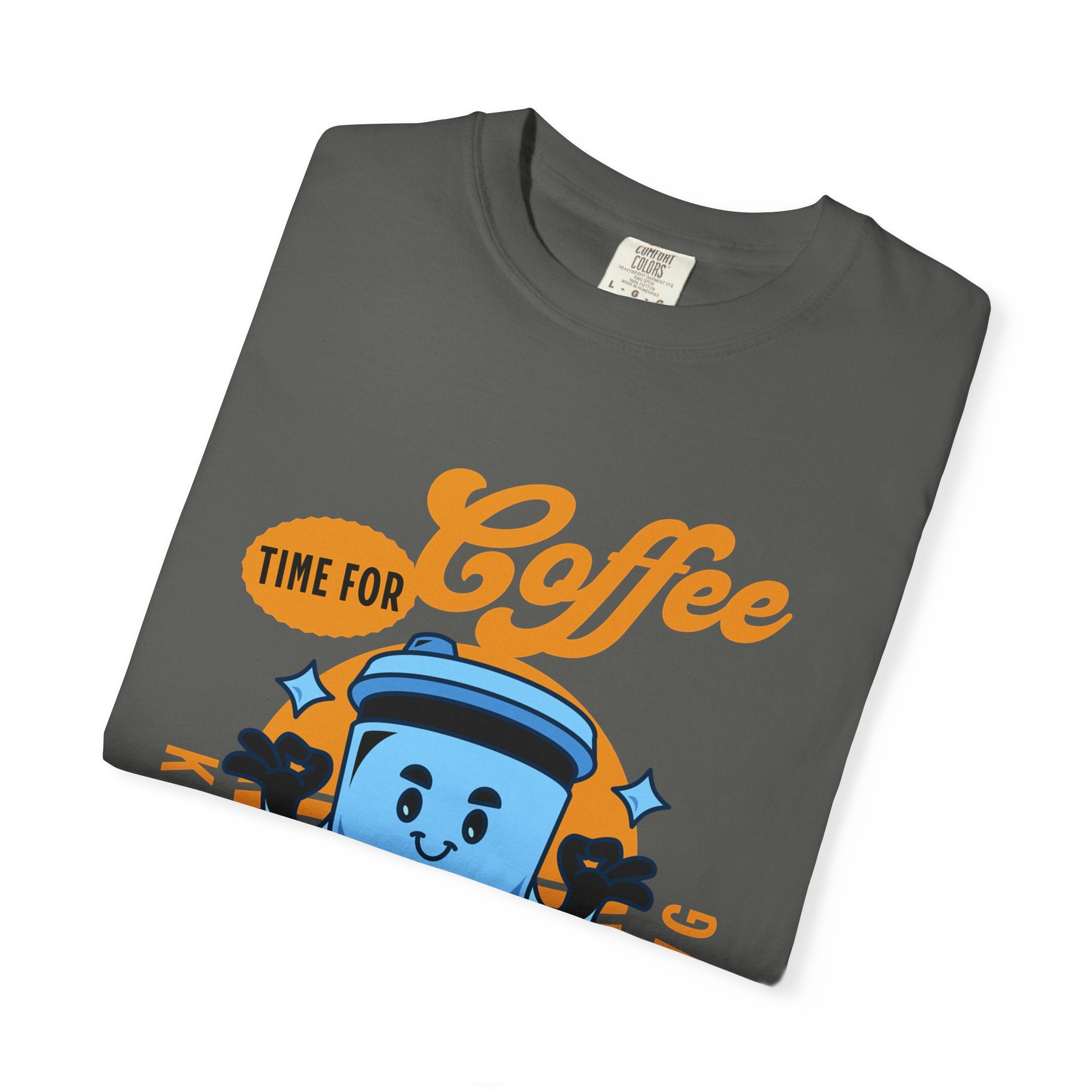 Coffee Lover's Unisex Sonhco T-shirt - Time For Coffee Keep Chilling and Relaxing
