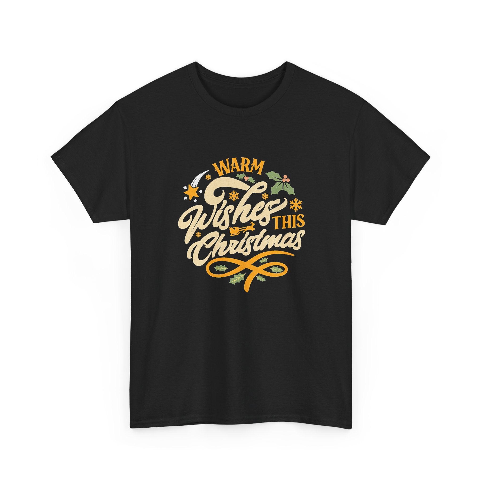 Warm Wishes This Christmas T-Shirt — Retro Holiday Graphic Tee