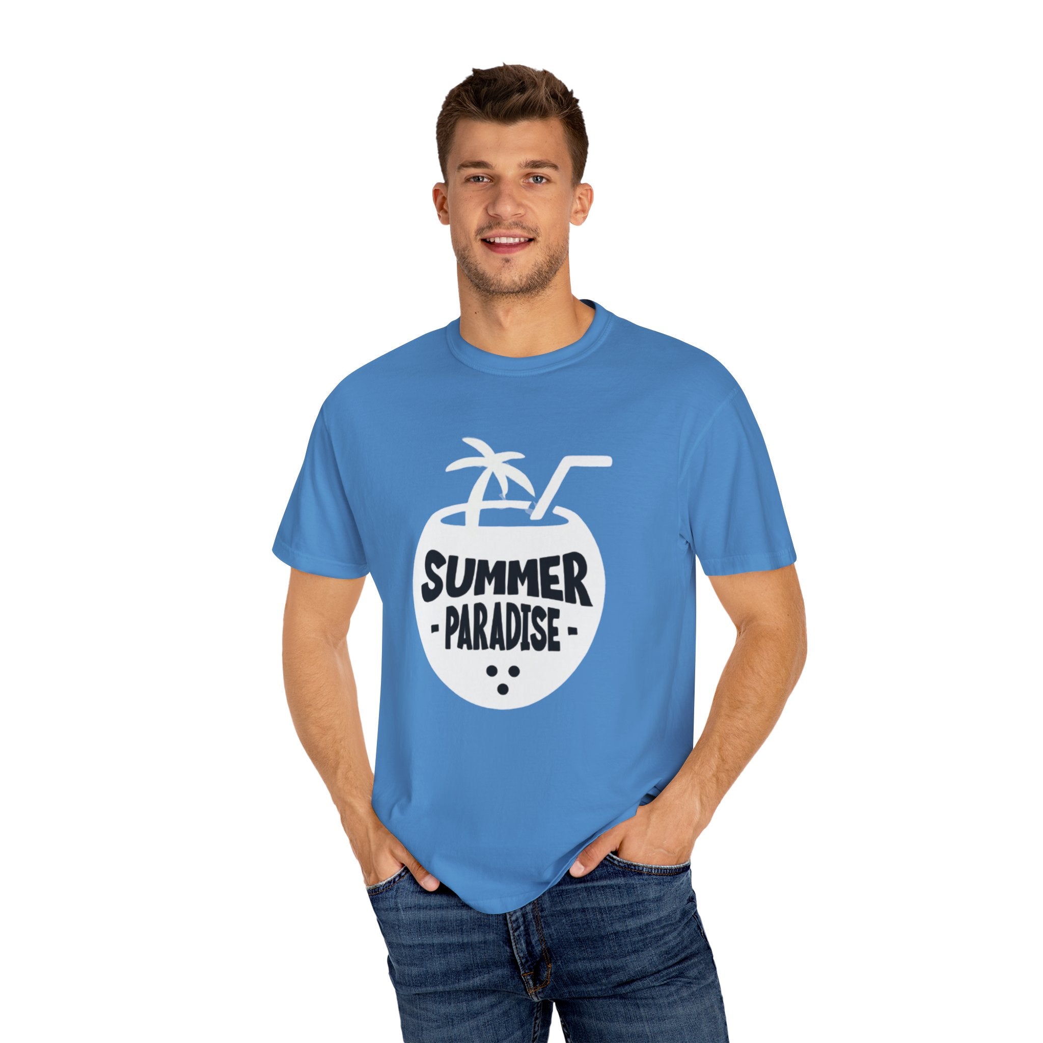 Summer Vibes Paradise 2025 Unisex Garment-Dyed T-Shirt