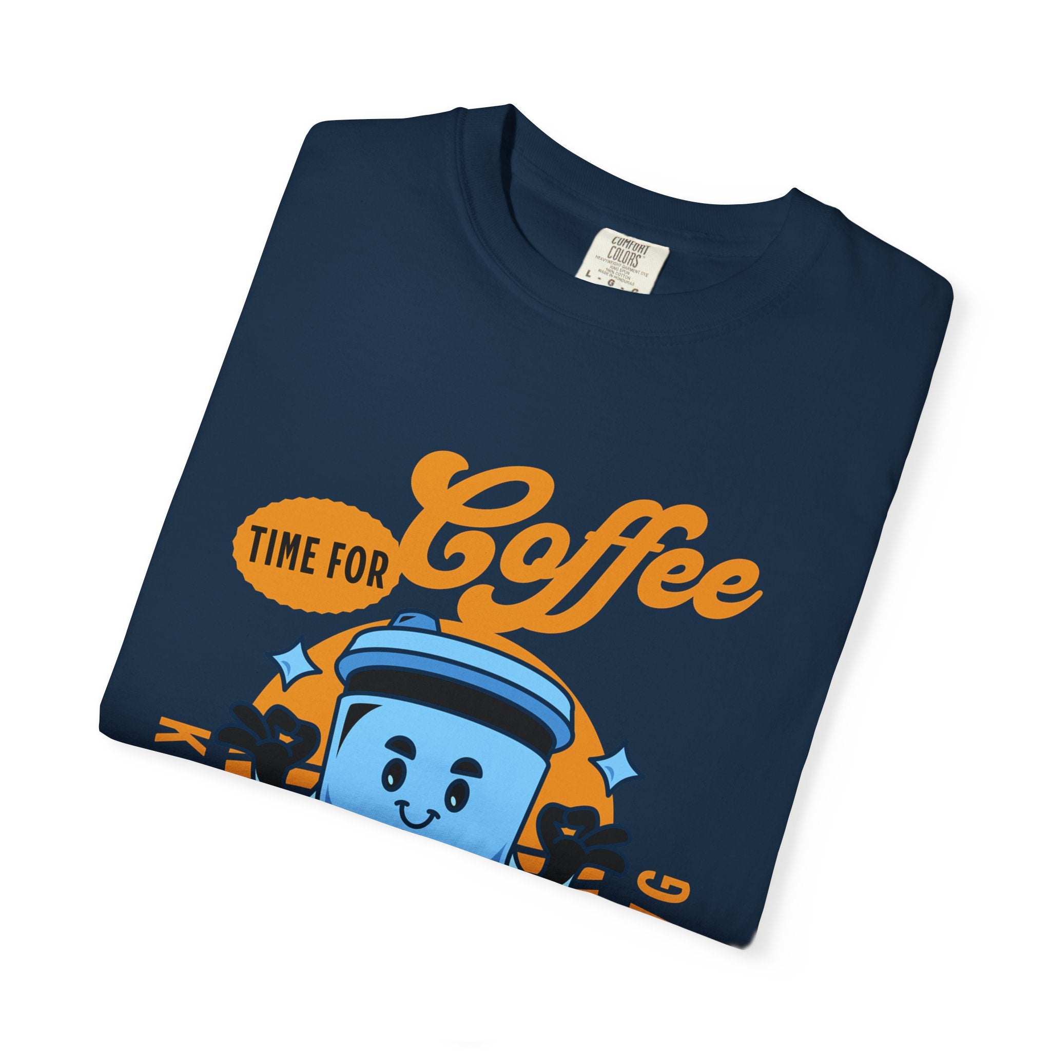 Coffee Lover's Unisex Sonhco T-shirt - Time For Coffee Keep Chilling and Relaxing