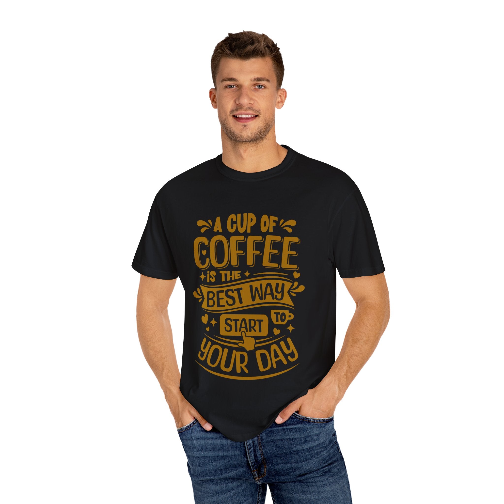 Coffee Lover's Unisex Sonhco T-shirt - A Cup Of Coffee Is The Best Way to Start Your Day