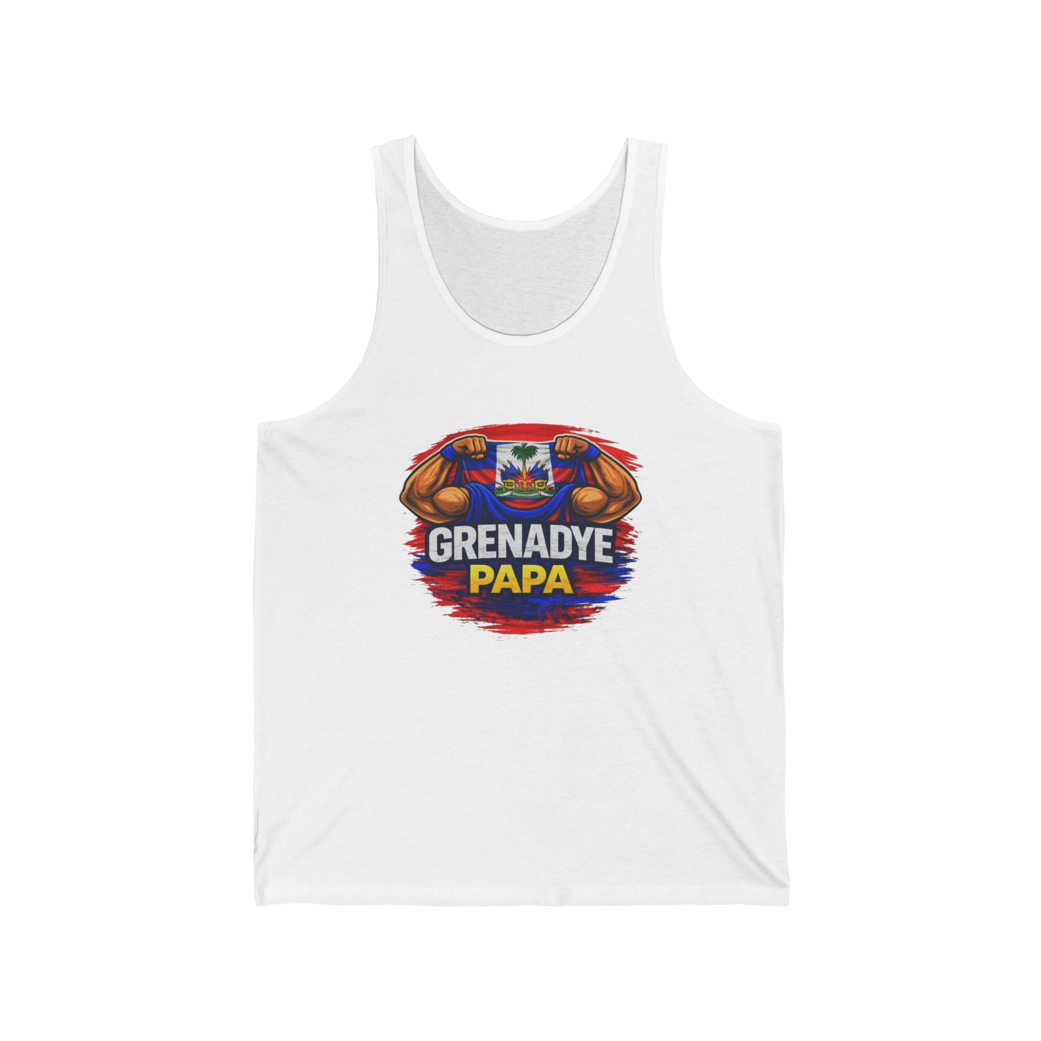 Grenady Papa - Nou Nan Mondyal Unisex Jersey Tank - Workout Shirt