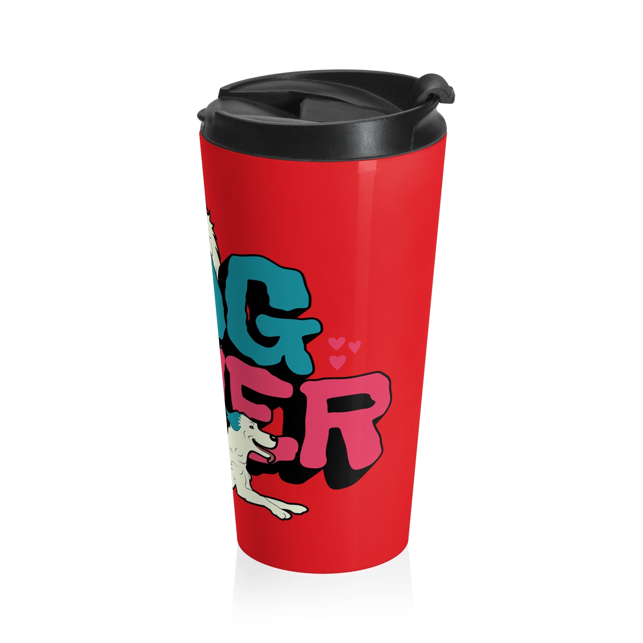 Travel Mug with 'Love Coffee and Dogs' Design - Perfect Gift for Dog Lovers, Coffee Enthusiasts, and Pet Owners