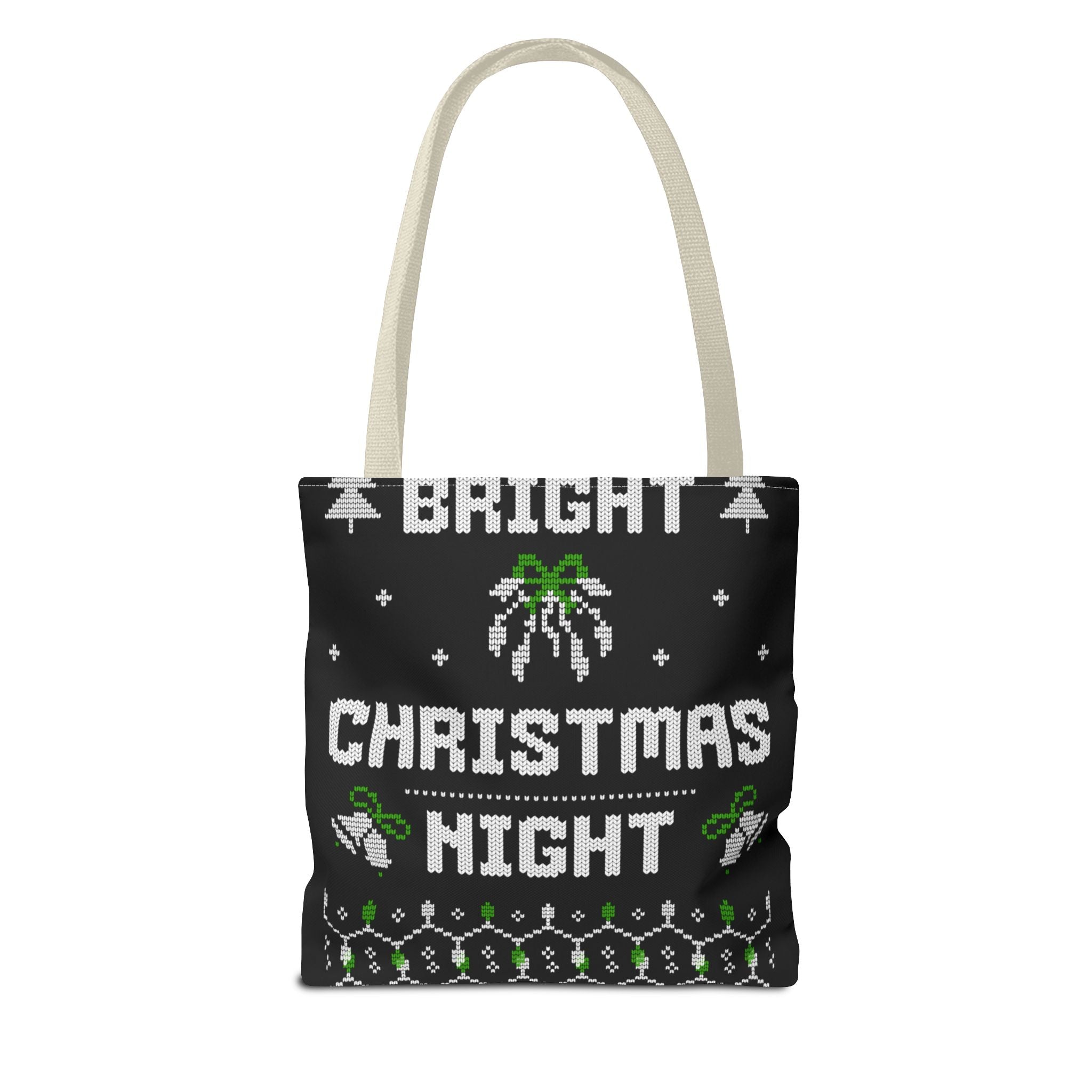 Christmas Tote Bag, Holiday Shopping Bag, Festive Gift Bag, Twinkle Bright Designs, Eco-Friendly Christmas Decor