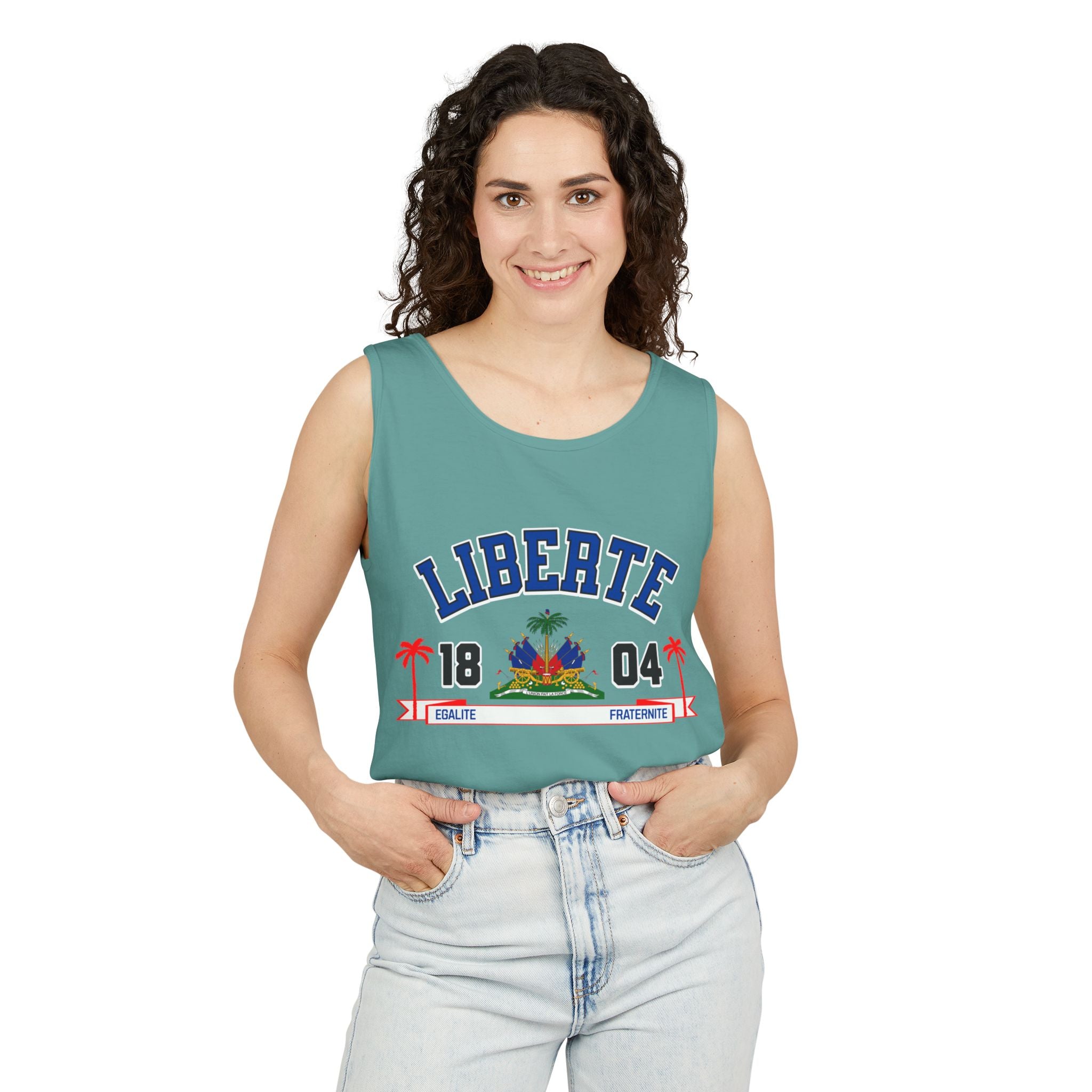 Liberte Egalite Fraternite - Unisex Garment-Dyed Tank Top