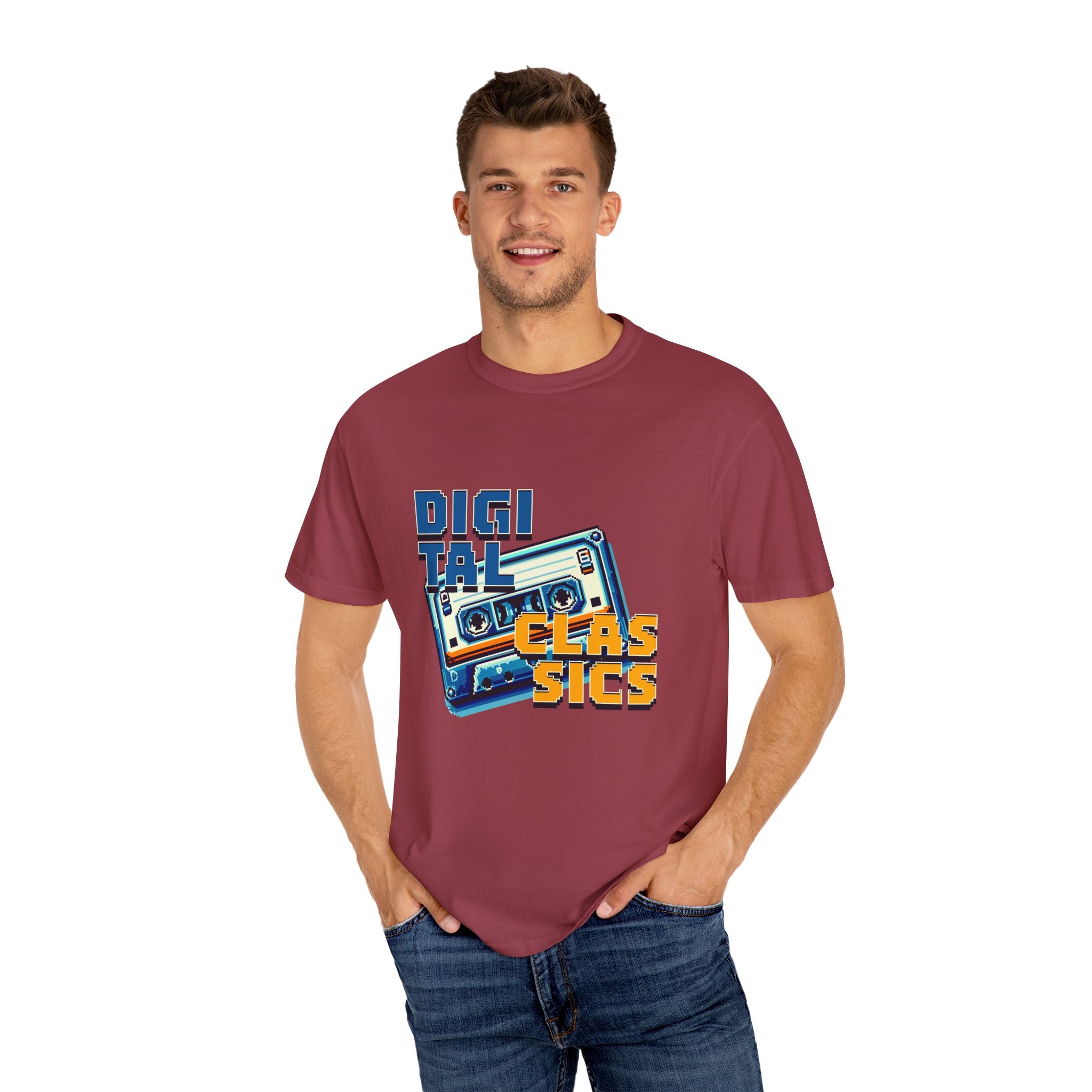 Digital Classics Retro Design Unisex Garment-Dyed T-Shirt