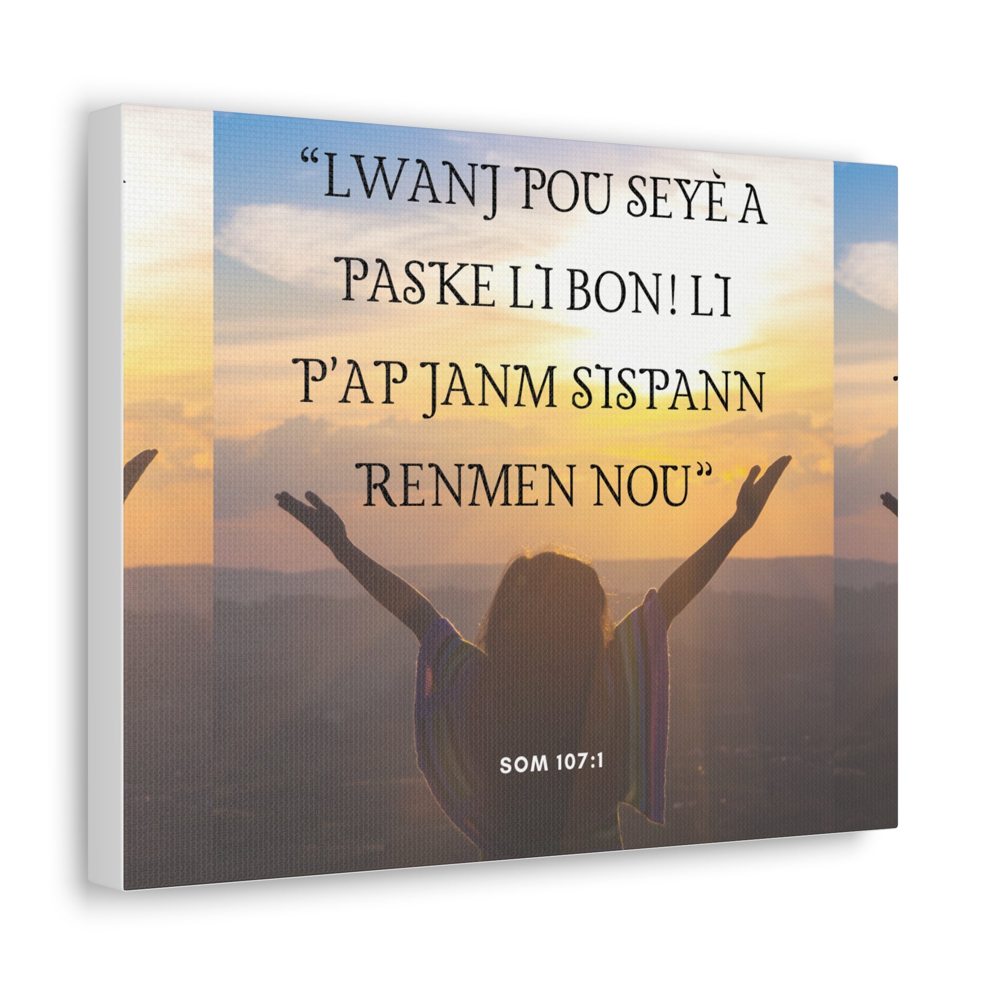 Evanjelik Som 107: 1-  Canvas Gallery Wraps