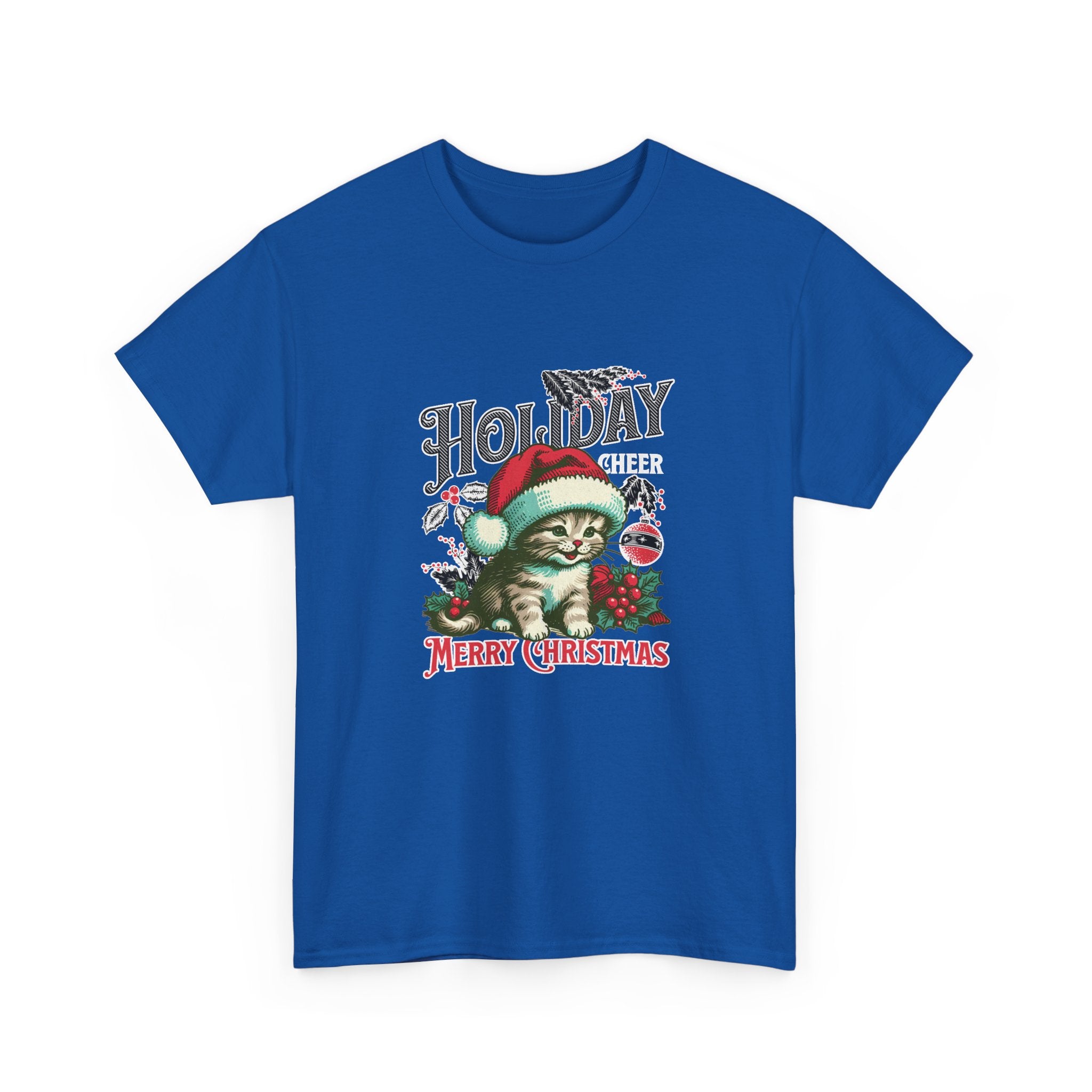 Christmas Peace & Love Holiday T-Shirt — Festive Floral Christmas Graphic Tee