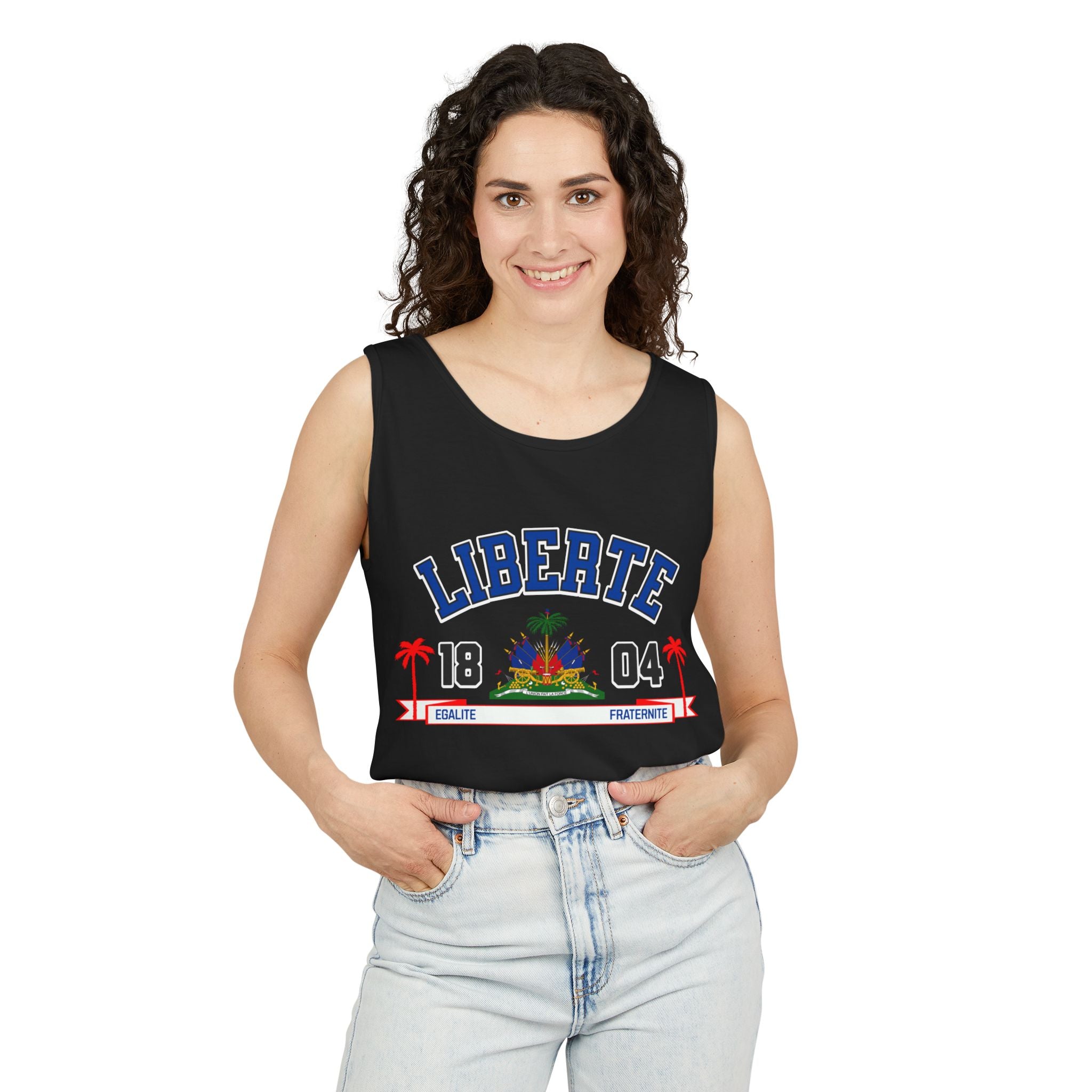 Liberte Egalite Fraternite - Unisex Garment-Dyed Tank Top