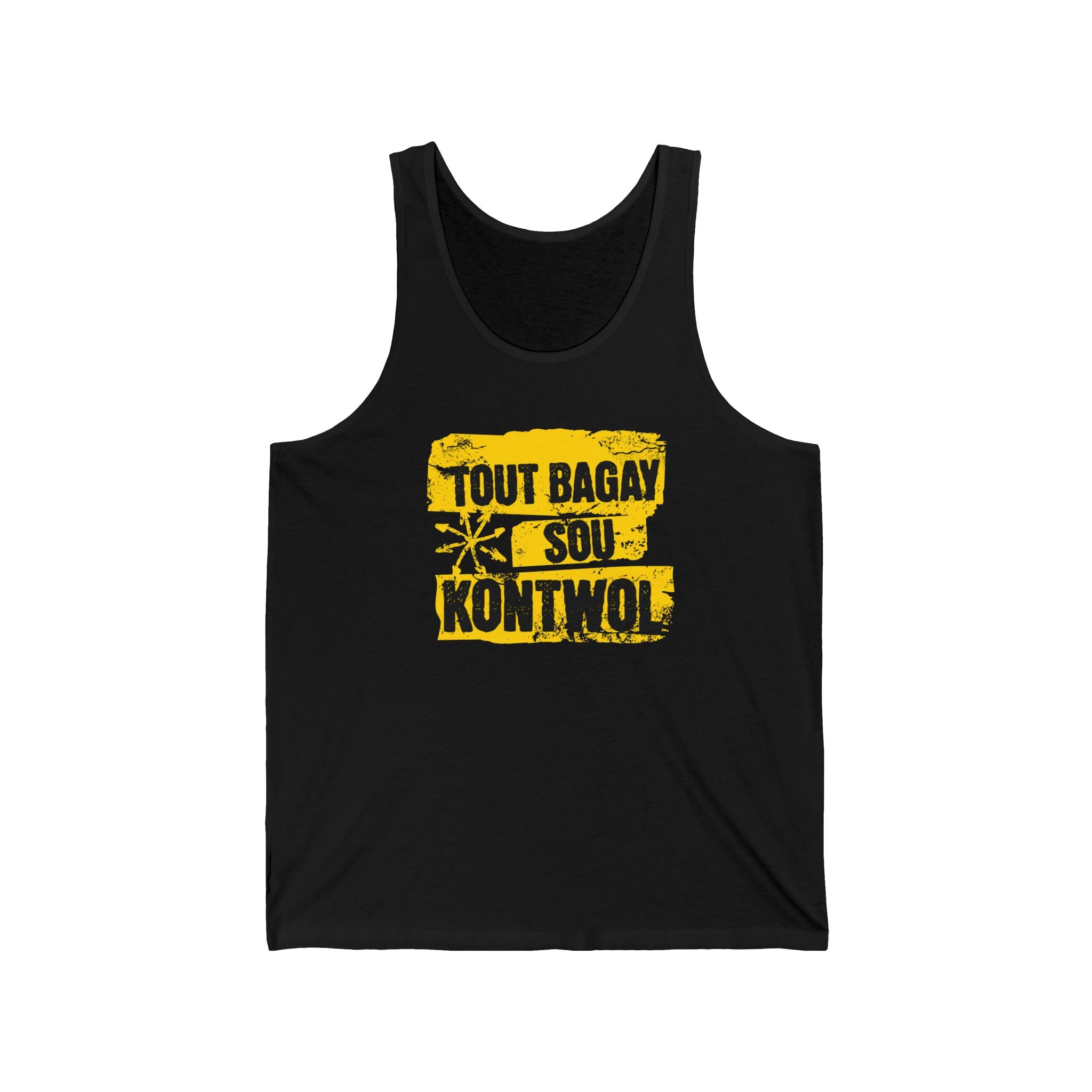 Tout Bagay Sou Kontwol Fitness Love Unisex Jersey Tank -  Workout Shirt