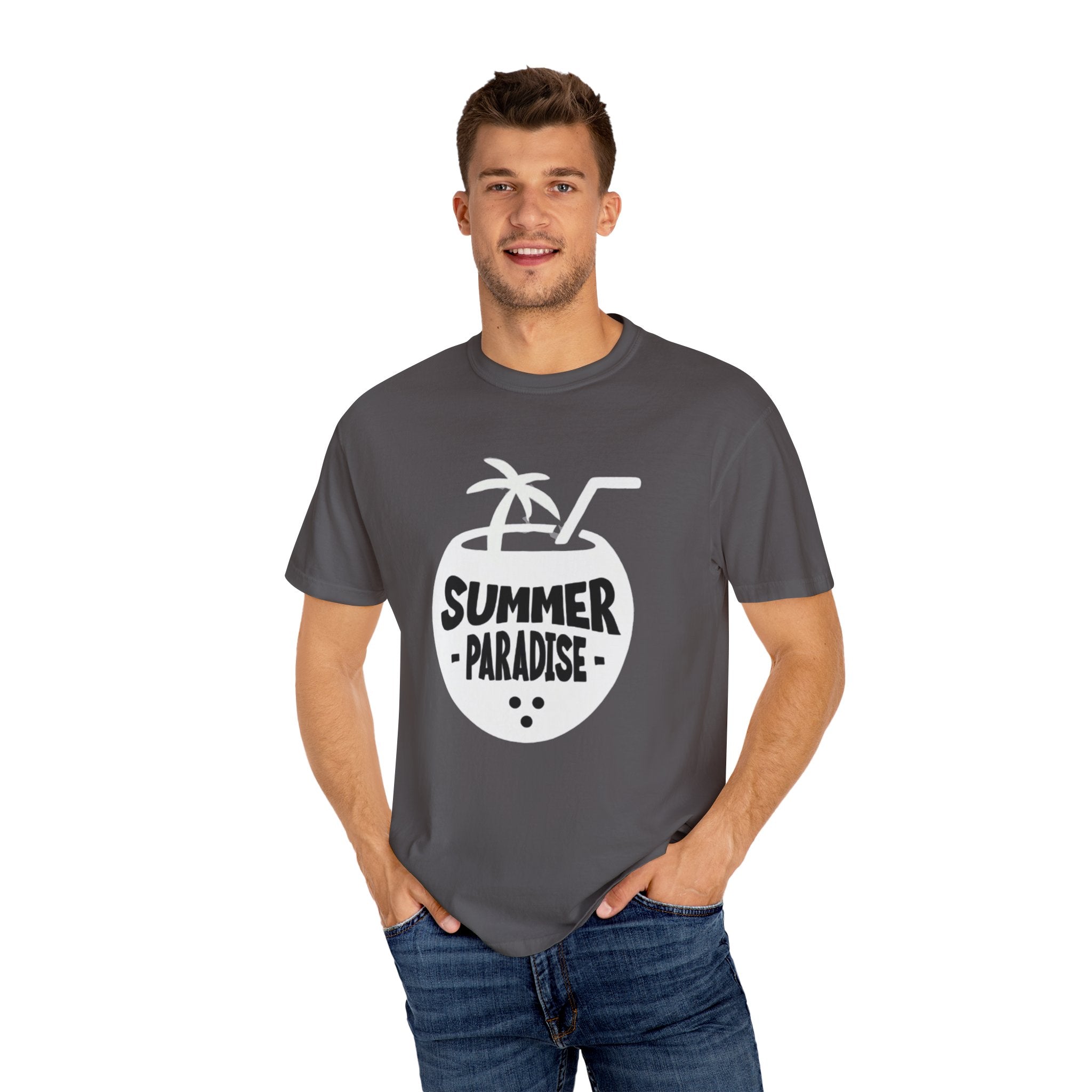 Summer Vibes Paradise 2025 Unisex Garment-Dyed T-Shirt