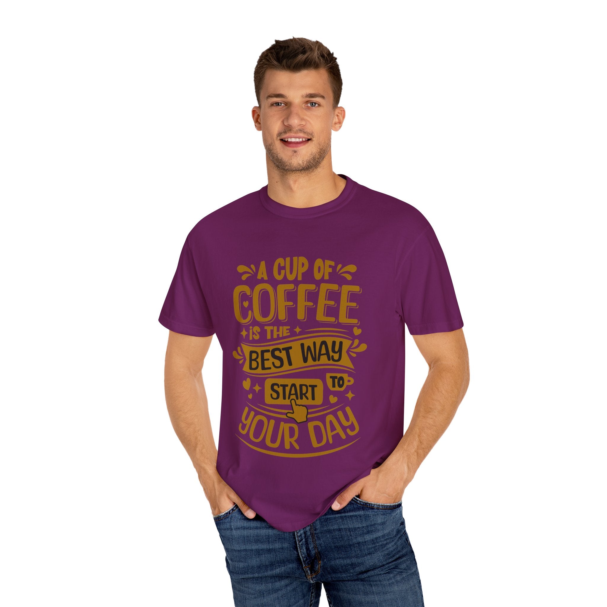 Coffee Lover's Unisex Sonhco T-shirt - A Cup Of Coffee Is The Best Way to Start Your Day