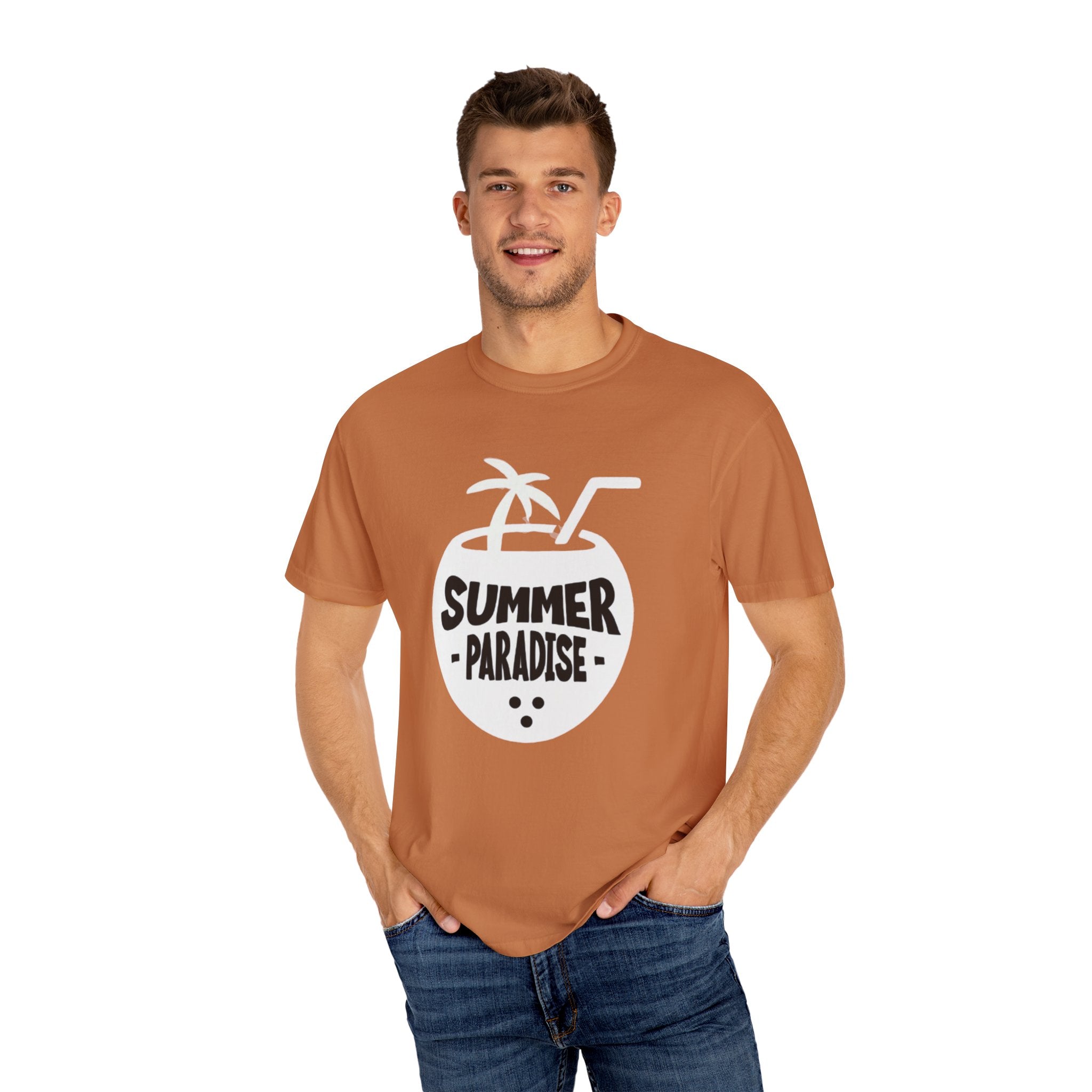 Summer Vibes Paradise 2025 Unisex Garment-Dyed T-Shirt