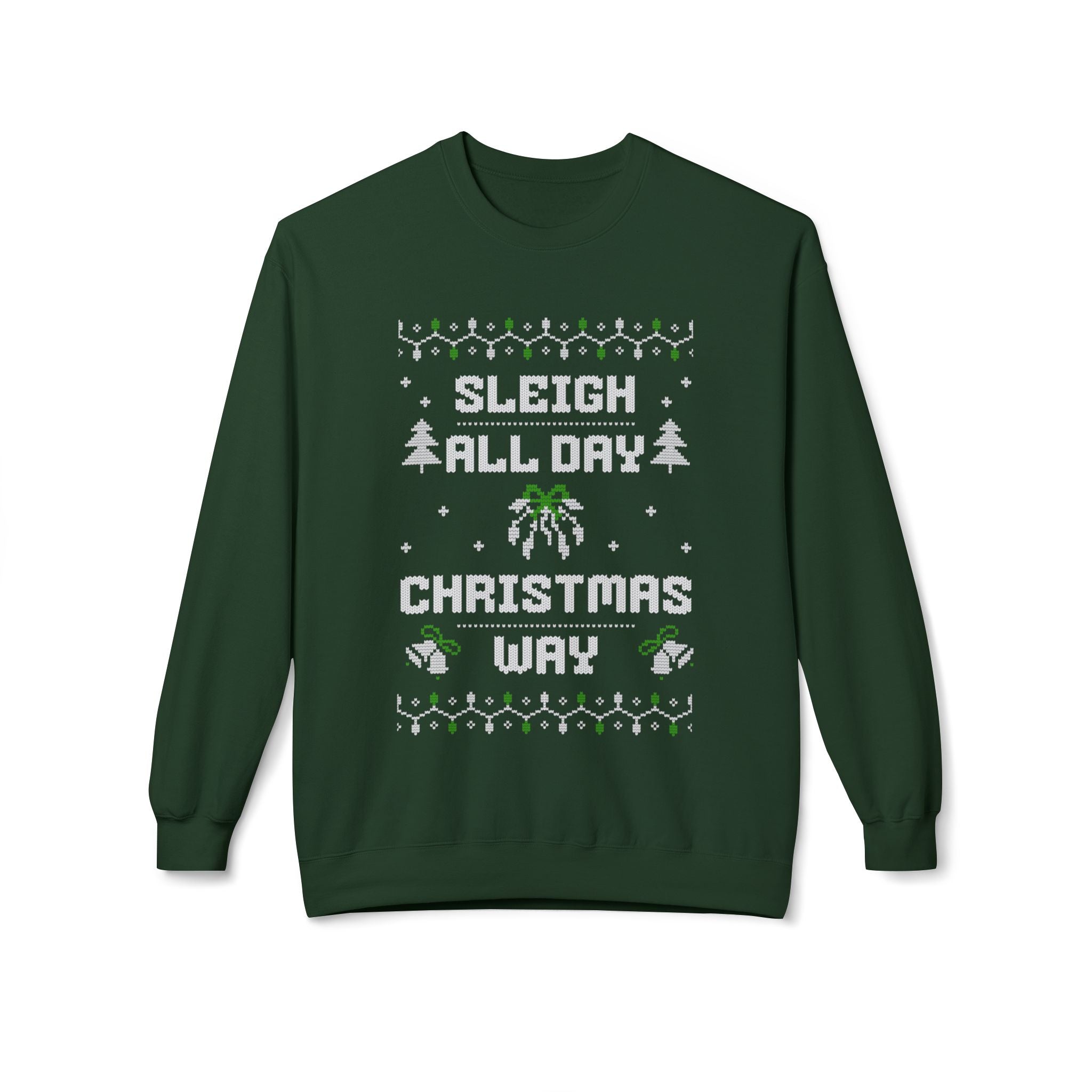 Christmas Way Unisex Sweatshirt, Casual Streetwear, Gift for Birthdays, Unisex Crewneck, Trendy Outfit
