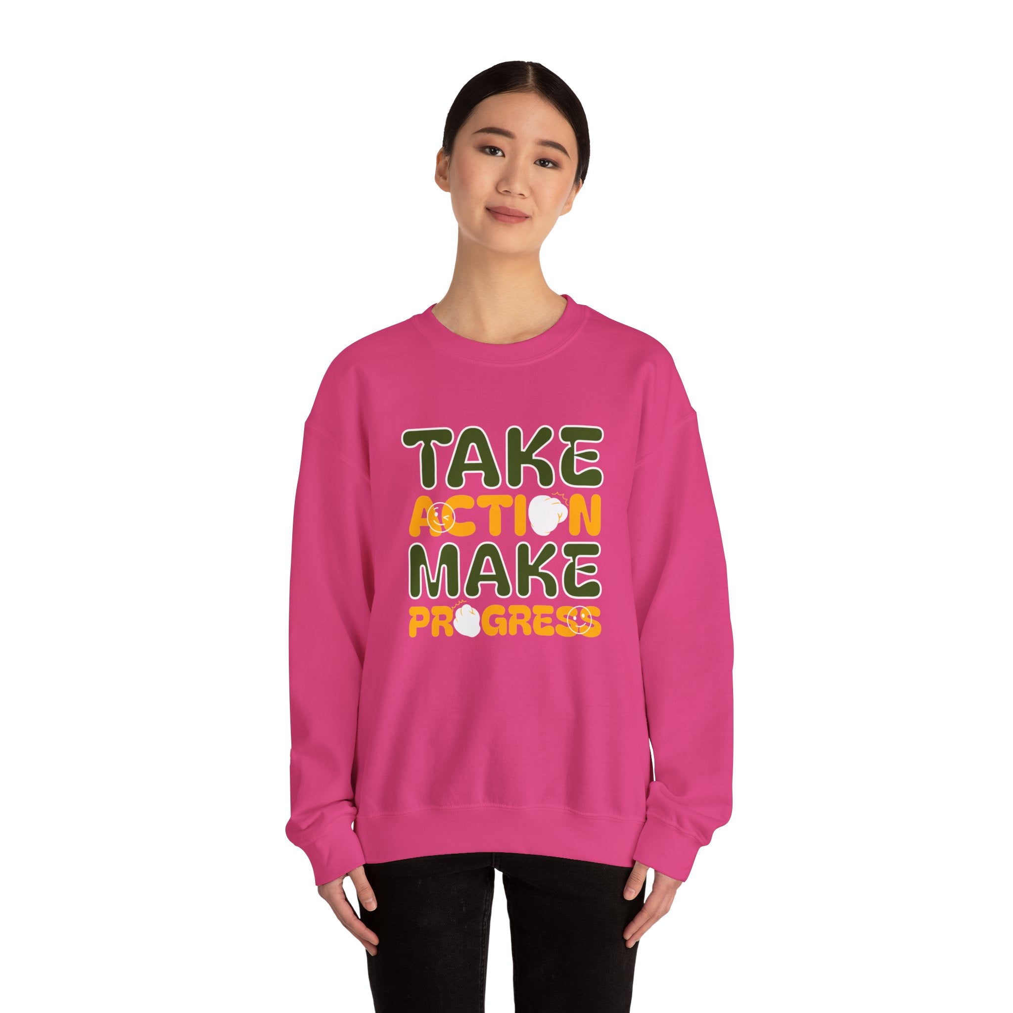 Take Action Make Progress - Sonhco Motivation Sweatshirt