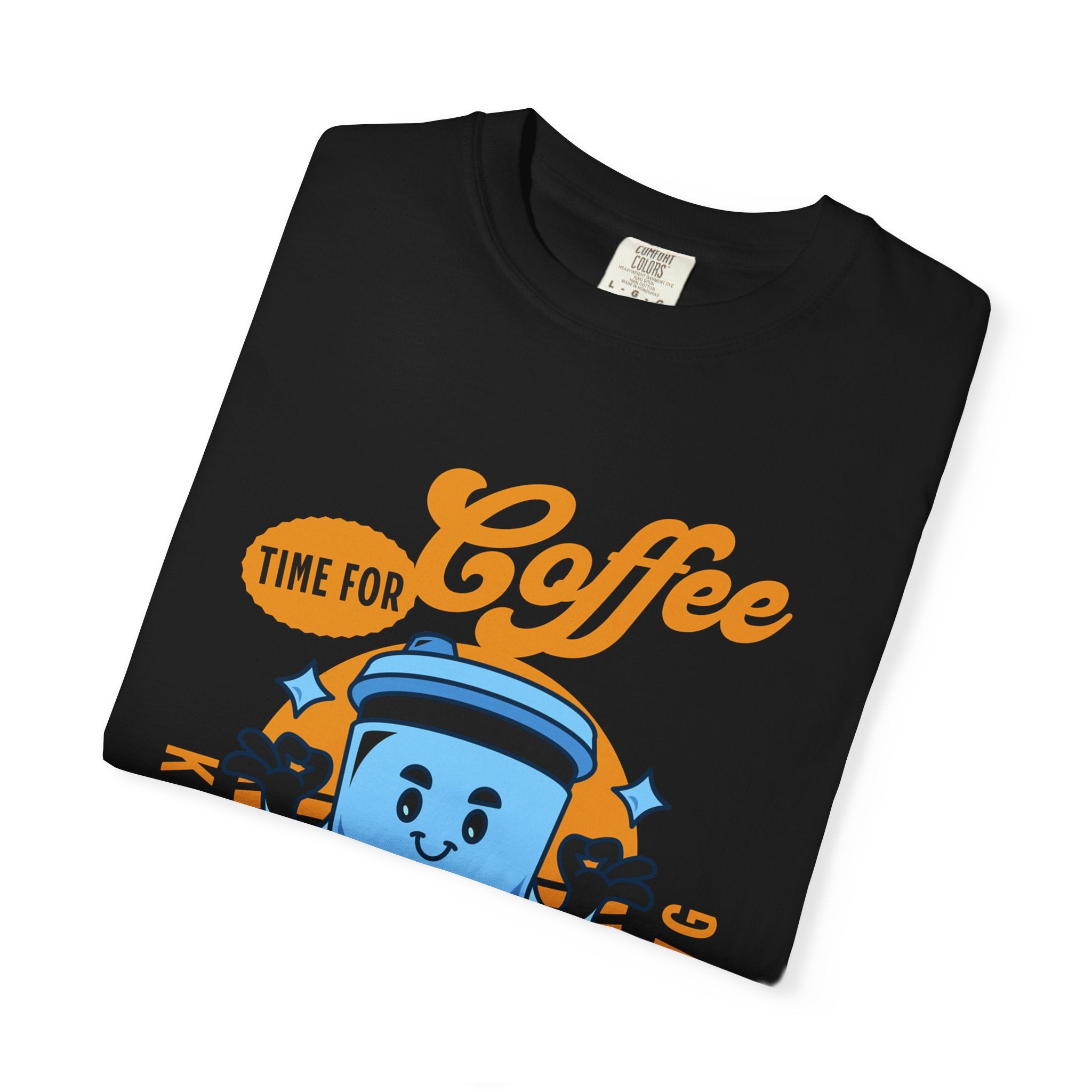 Coffee Lover's Unisex Sonhco T-shirt - Time For Coffee Keep Chilling and Relaxing