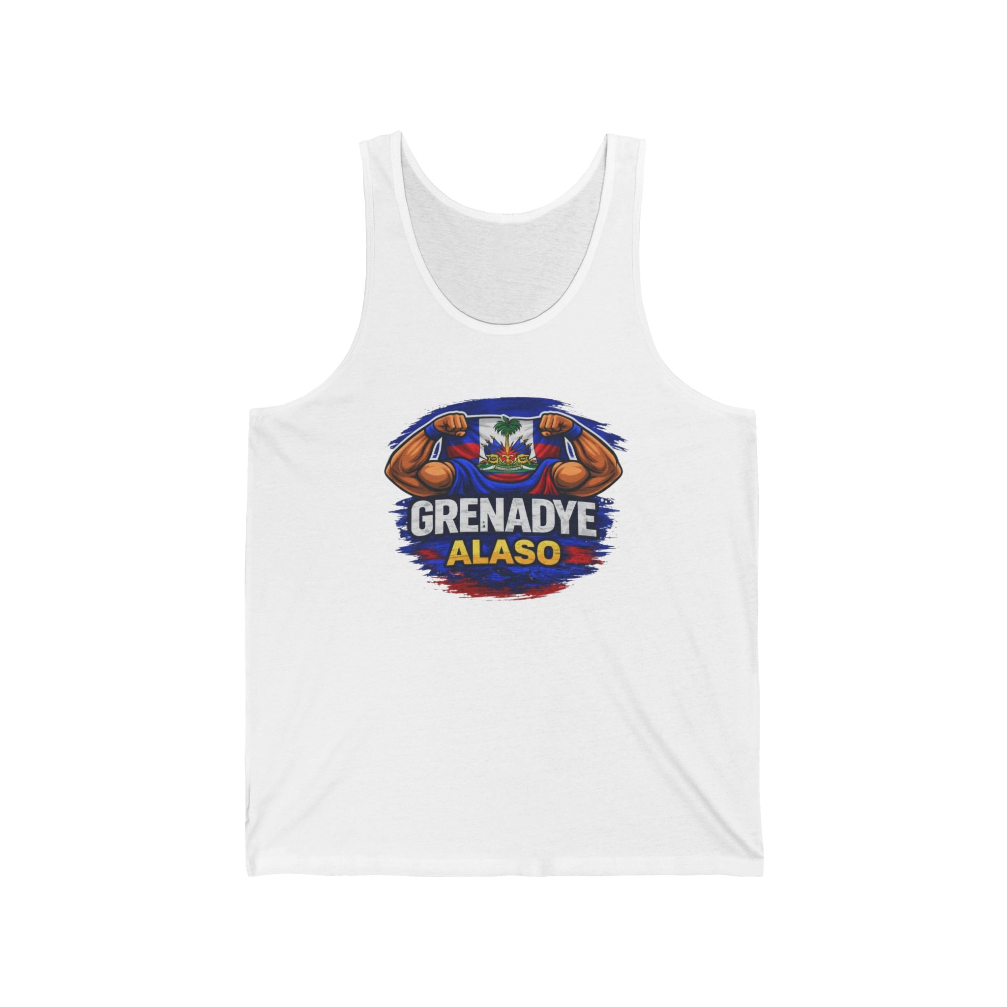 Grenady Alaso Nou Nan Mondyal Unisex Jersey Tank - Workout Shirt