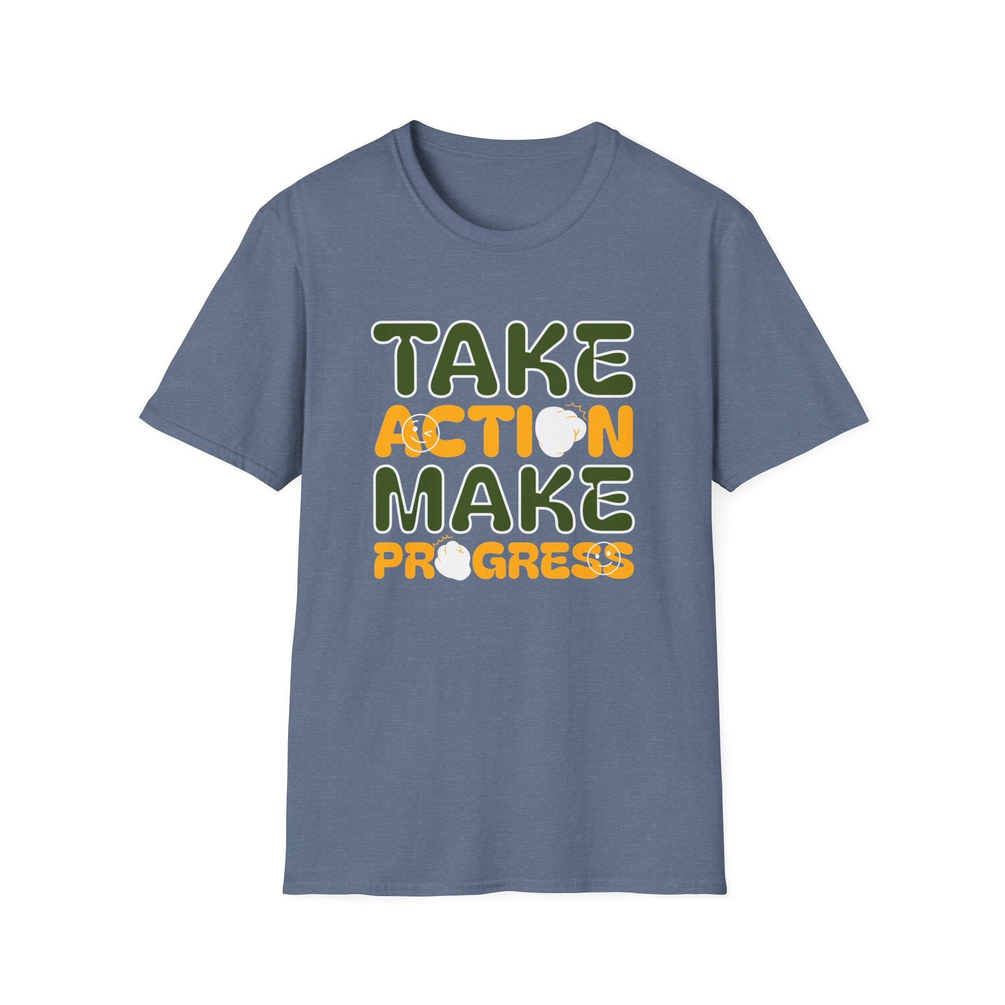 Take Action Make Progress- Sonhco Motivation T-Shirt