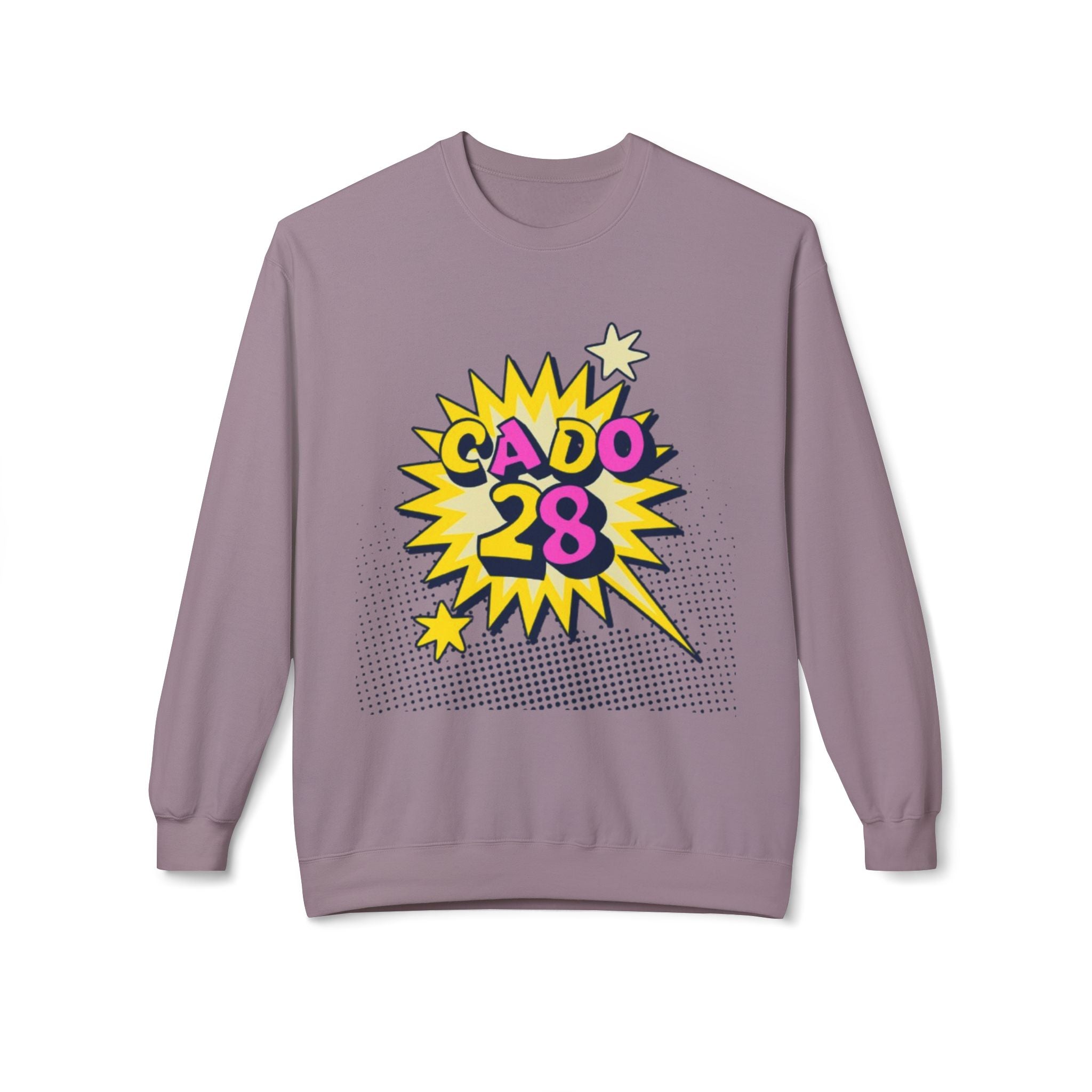 Cado 28 Sweatshirt, Funny Apparel for Teens, Casual Streetwear, Gift for Birthdays, Unisex Crewneck, Trendy Outfit