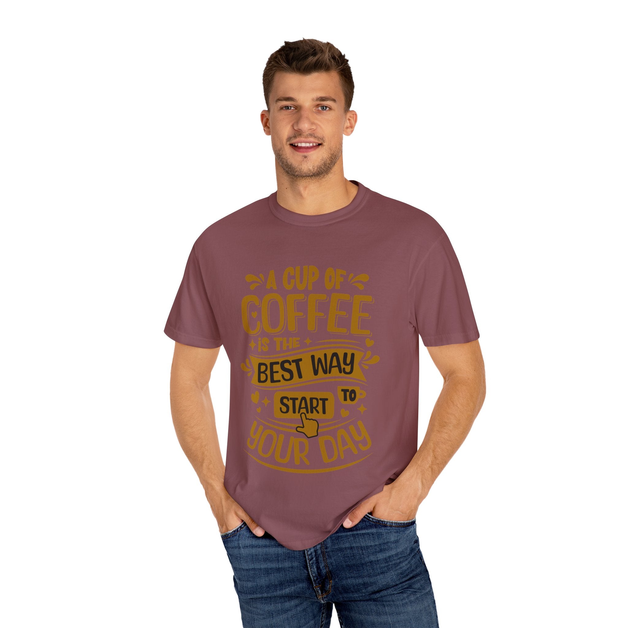 Coffee Lover's Unisex Sonhco T-shirt - A Cup Of Coffee Is The Best Way to Start Your Day