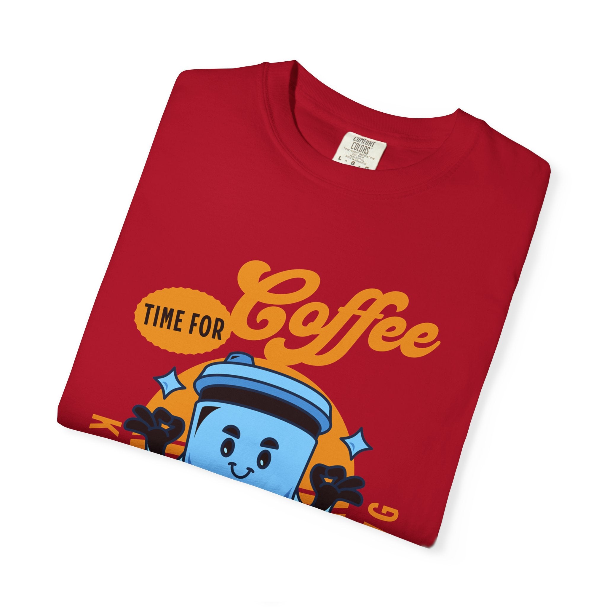 Coffee Lover's Unisex Sonhco T-shirt - Time For Coffee Keep Chilling and Relaxing