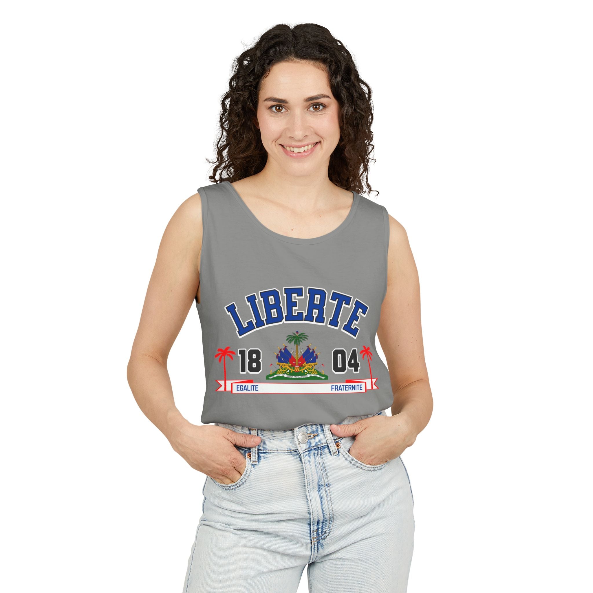 Liberte Egalite Fraternite - Unisex Garment-Dyed Tank Top
