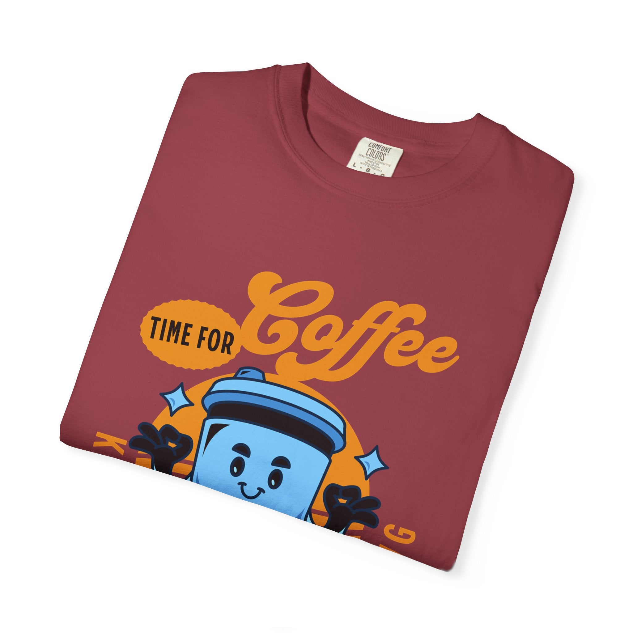 Coffee Lover's Unisex Sonhco T-shirt - Time For Coffee Keep Chilling and Relaxing