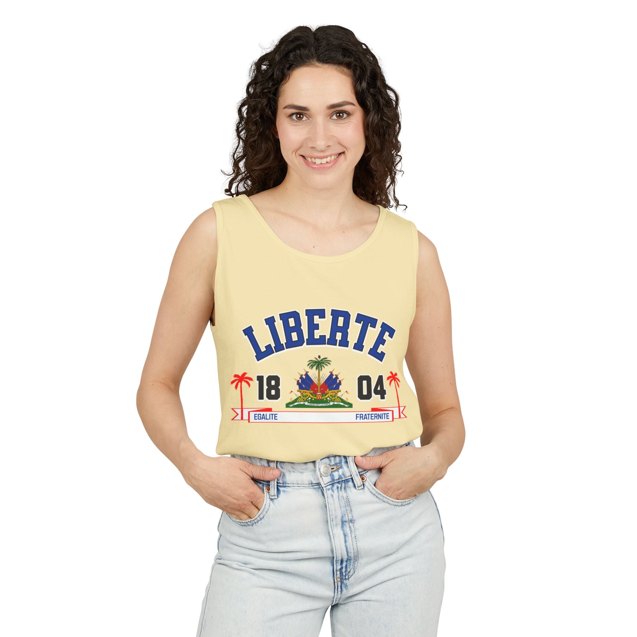 Liberte Egalite Fraternite - Unisex Garment-Dyed Tank Top