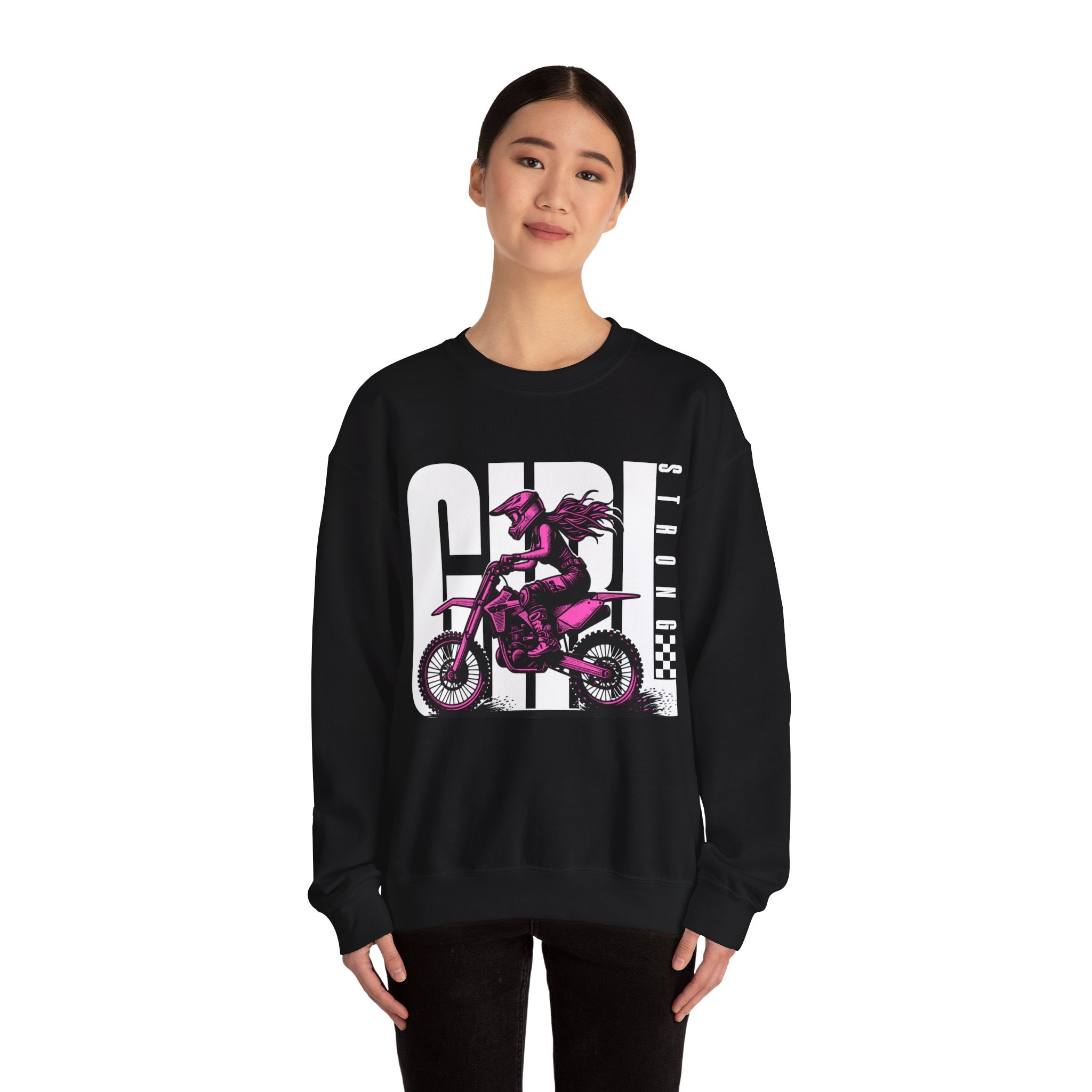 Strong Girl - Unisex Heavy Blend™ Crewneck Sweatshirt