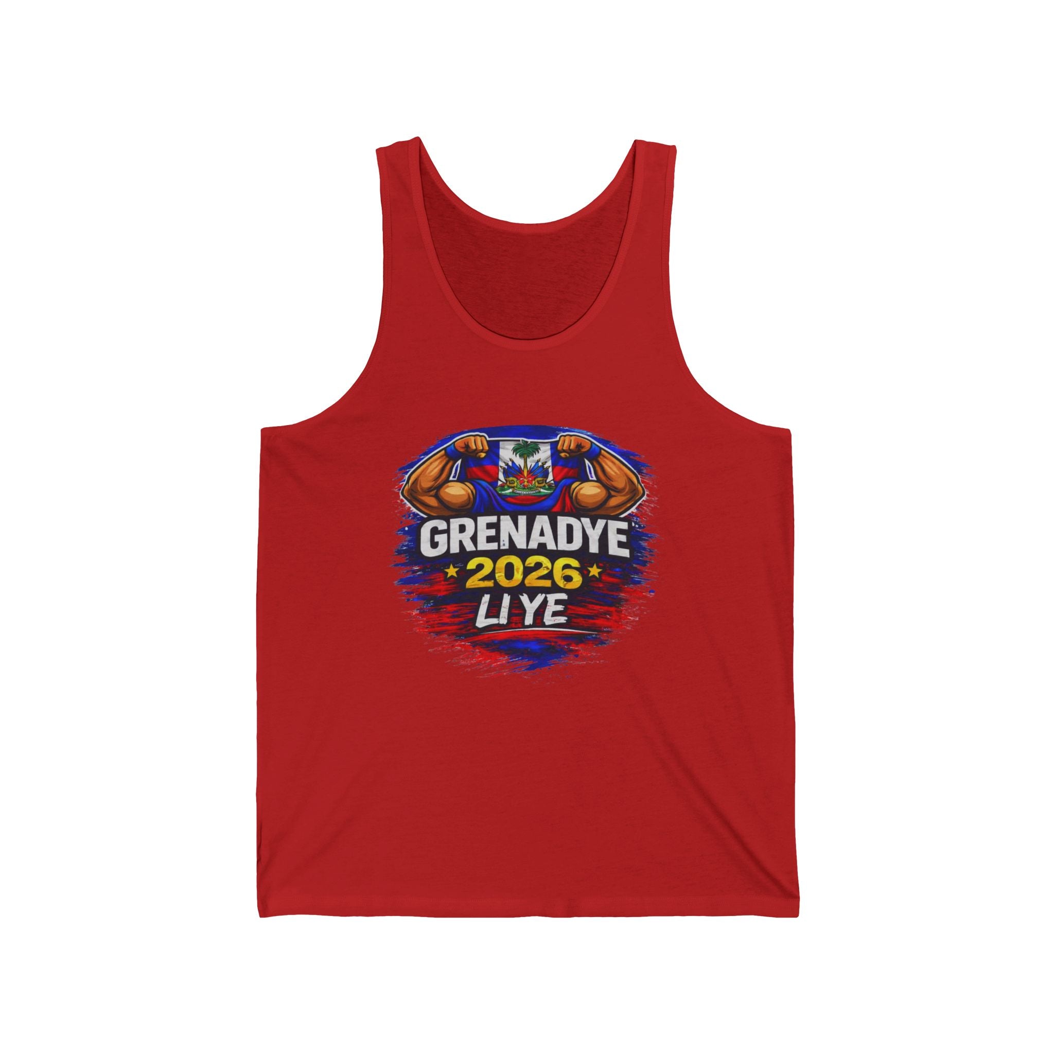 Grenadye 2026 Nou Nan Mondyal Unisex Jersey Tank - Workout Shirt