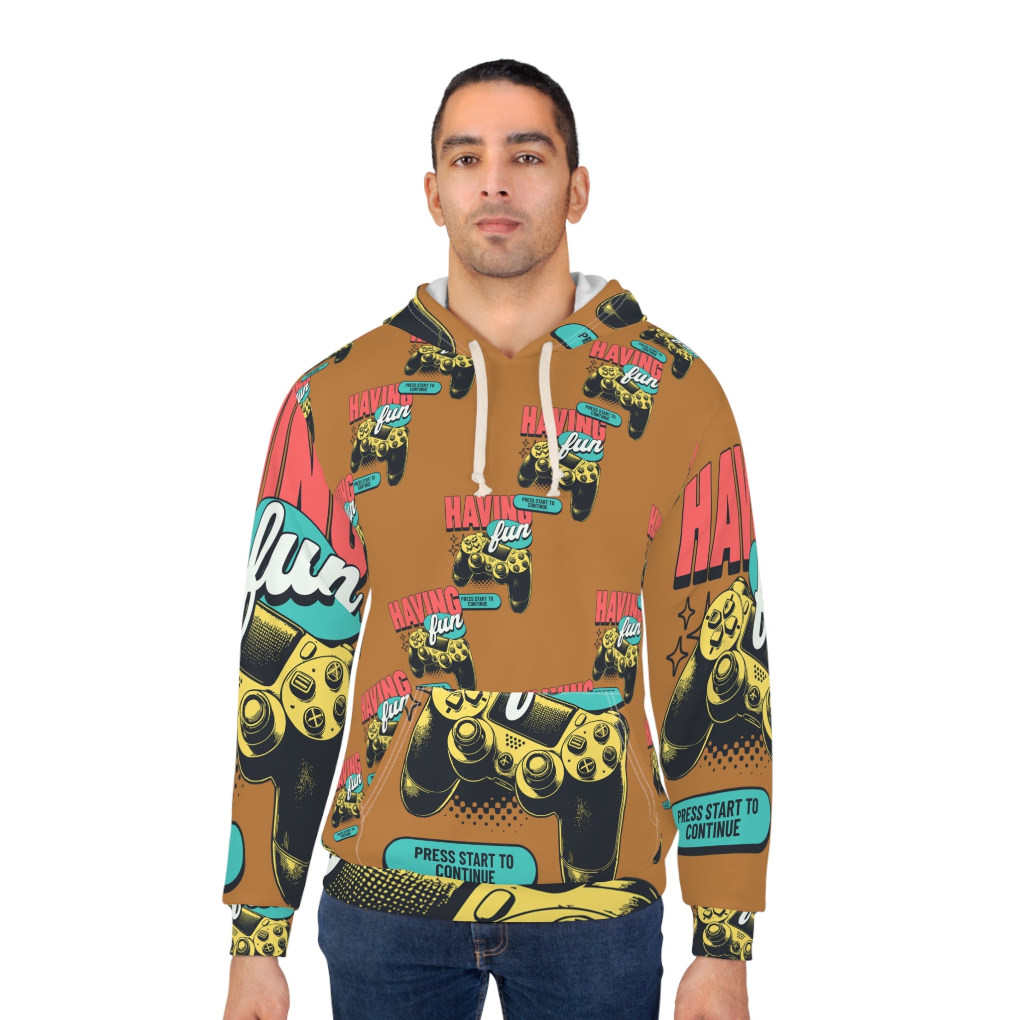 Retro Gamer Unisex Pullover Hoodie - Perfect for Game Nights, Birthdays, Christmas, and Everyday Wear, Fun Gaming Fashion